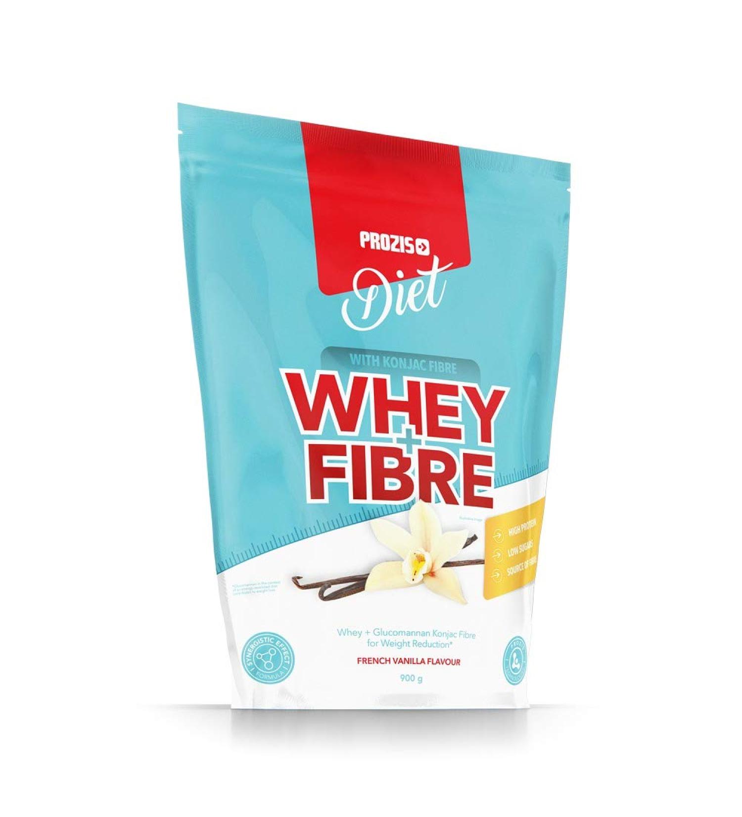 Prozis Whey + Fiber 900 g Vanilla - Buy Online on GoSupps.com