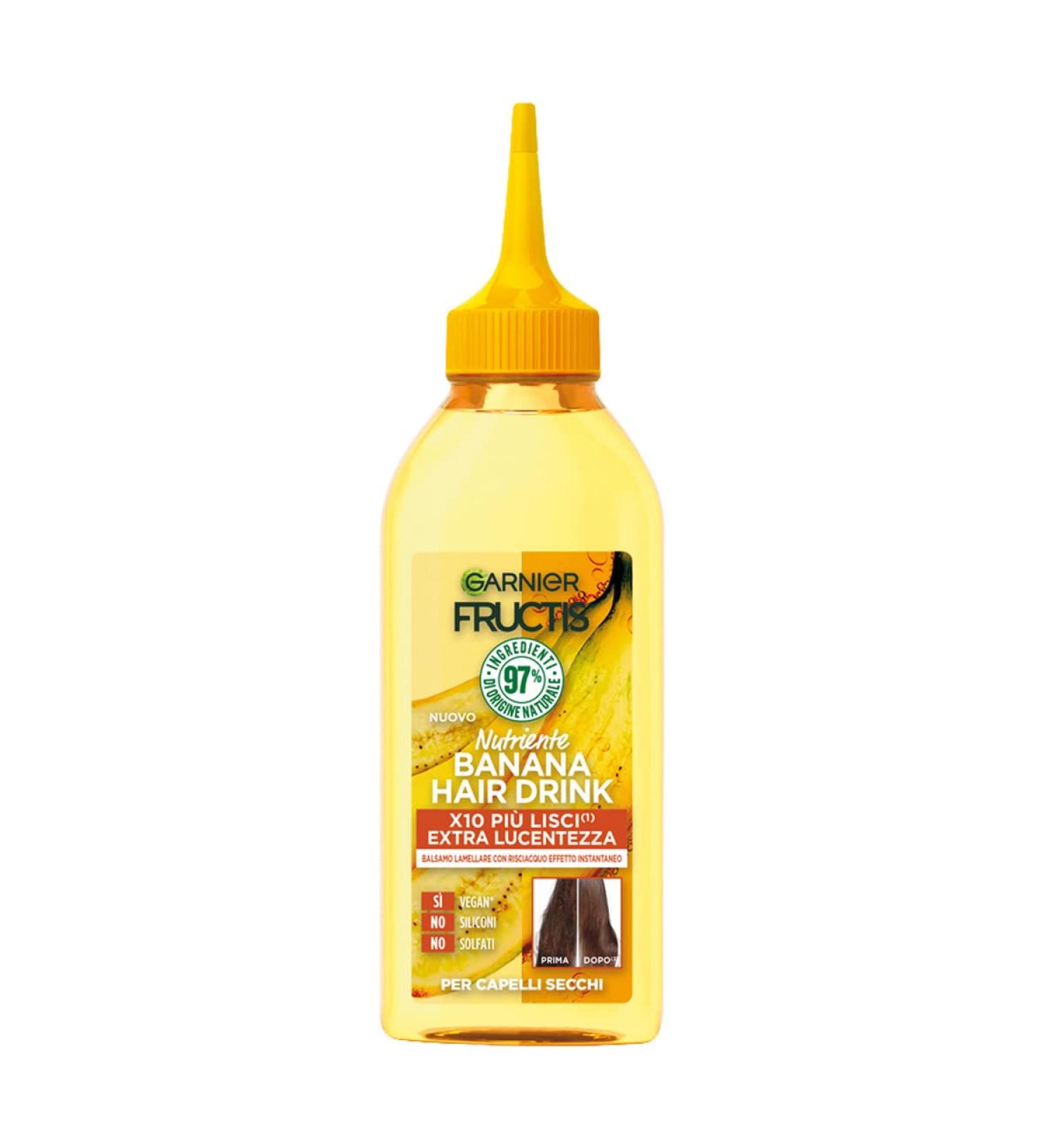  Ipershop Express FRUCTIS BANANA HAIR DRINK Nourishing Lamellar Balm 200 ml - Buy Online on GoSupps.com