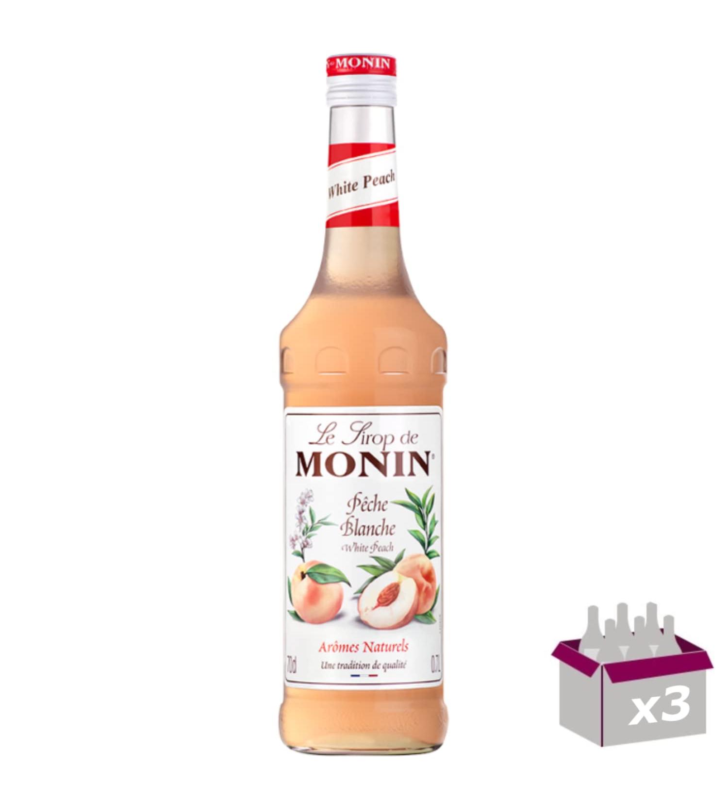 Set of 3 Syrup - White Peach - 70cl