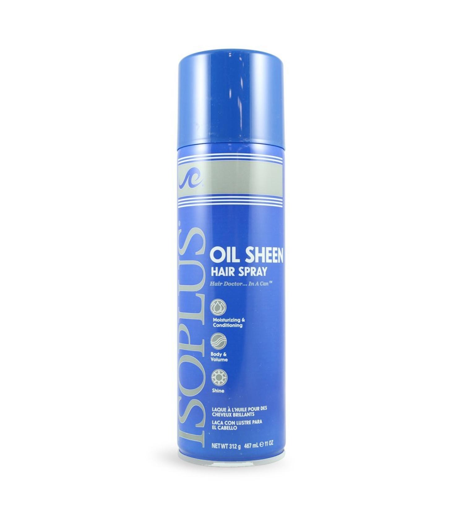 Isoplus Oil Sheen Hair Spray  11 Ounce