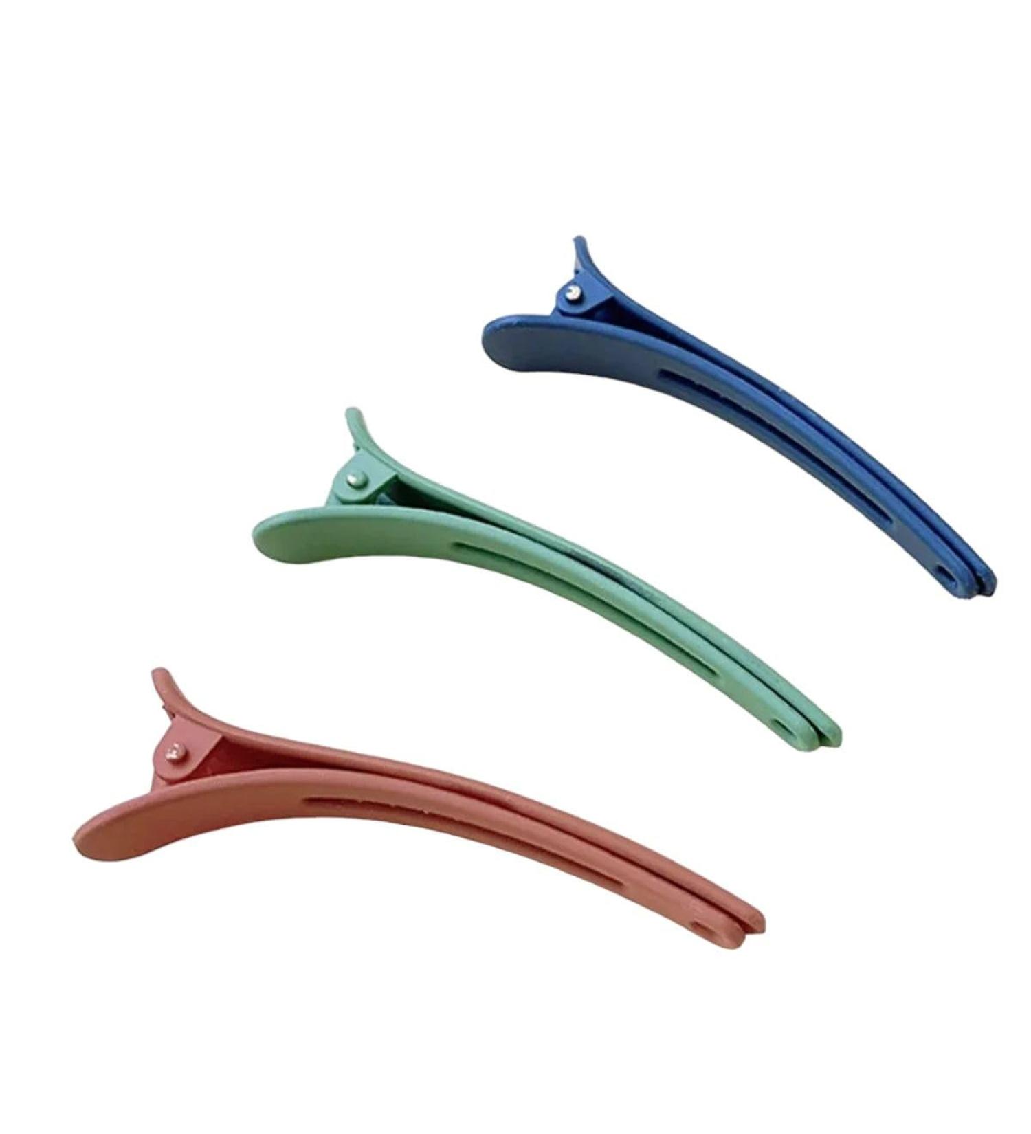 New 2025 Cs/Set Candy Colors Duckbill Clip Professional Hairdressing Salon Hairpins Plastic DIY Hair Care Hair Clamps Styling Tools Jewelry Fashion Accessories Creative Gift - Buy Online on GoSupps.com