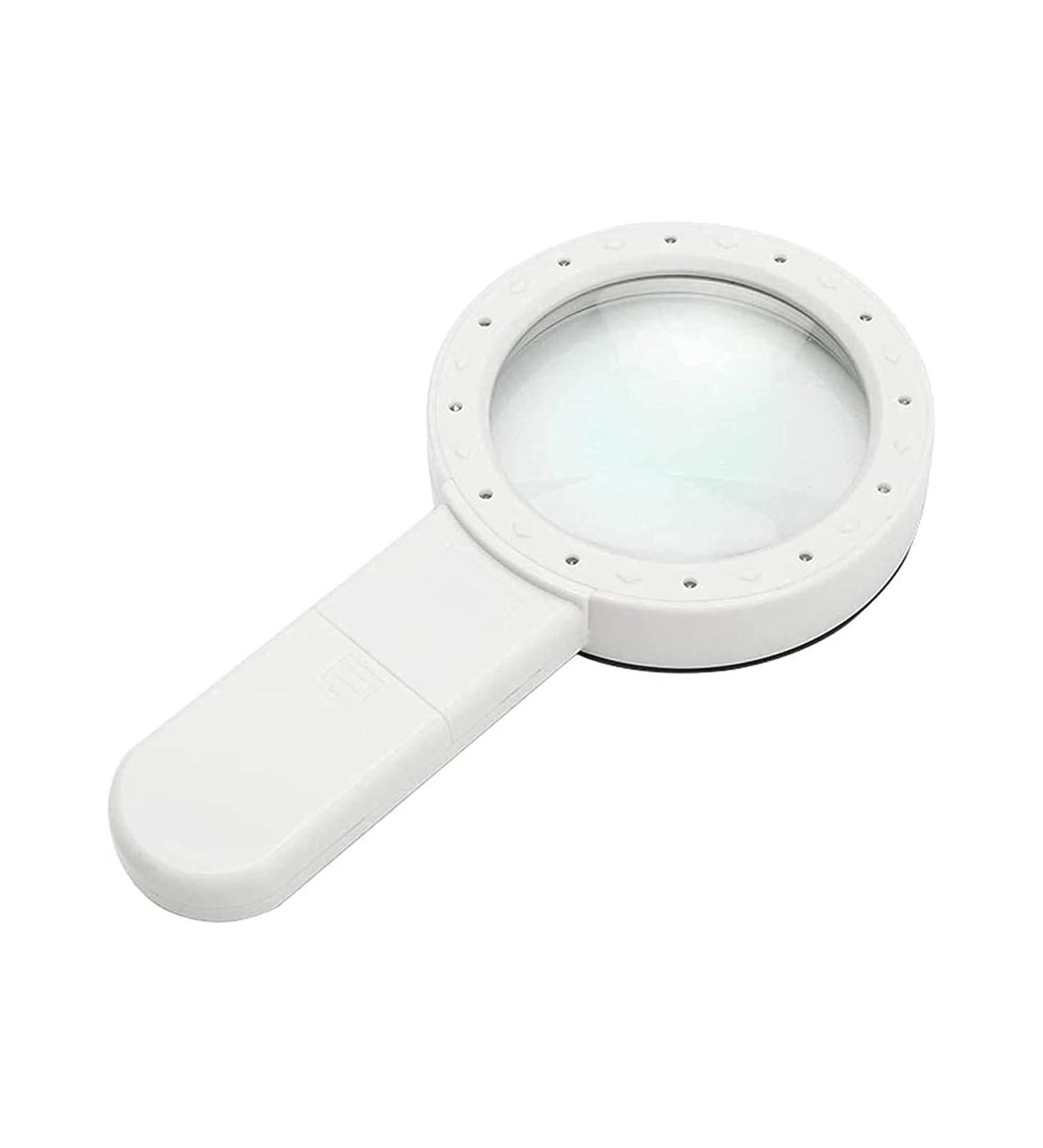 Magnifying Glass HD High Power Mirror with LED Light 205MM Optical Lens Reading Magnifier 5X Enlarged Mirror Magnifier Magnifier Handheld Magnifier Magnifier - Buy Online on GoSupps.com