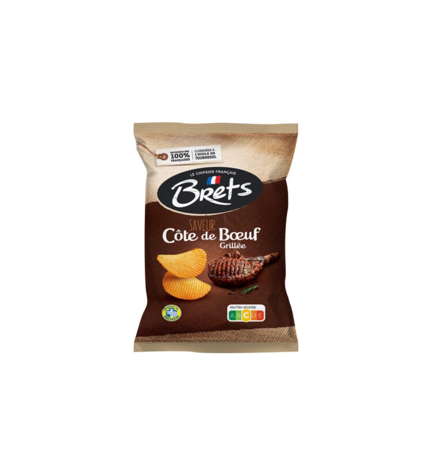 Chips Saveur C te de B uf Grill e BRET'S - 10 Paquets de 125 gr