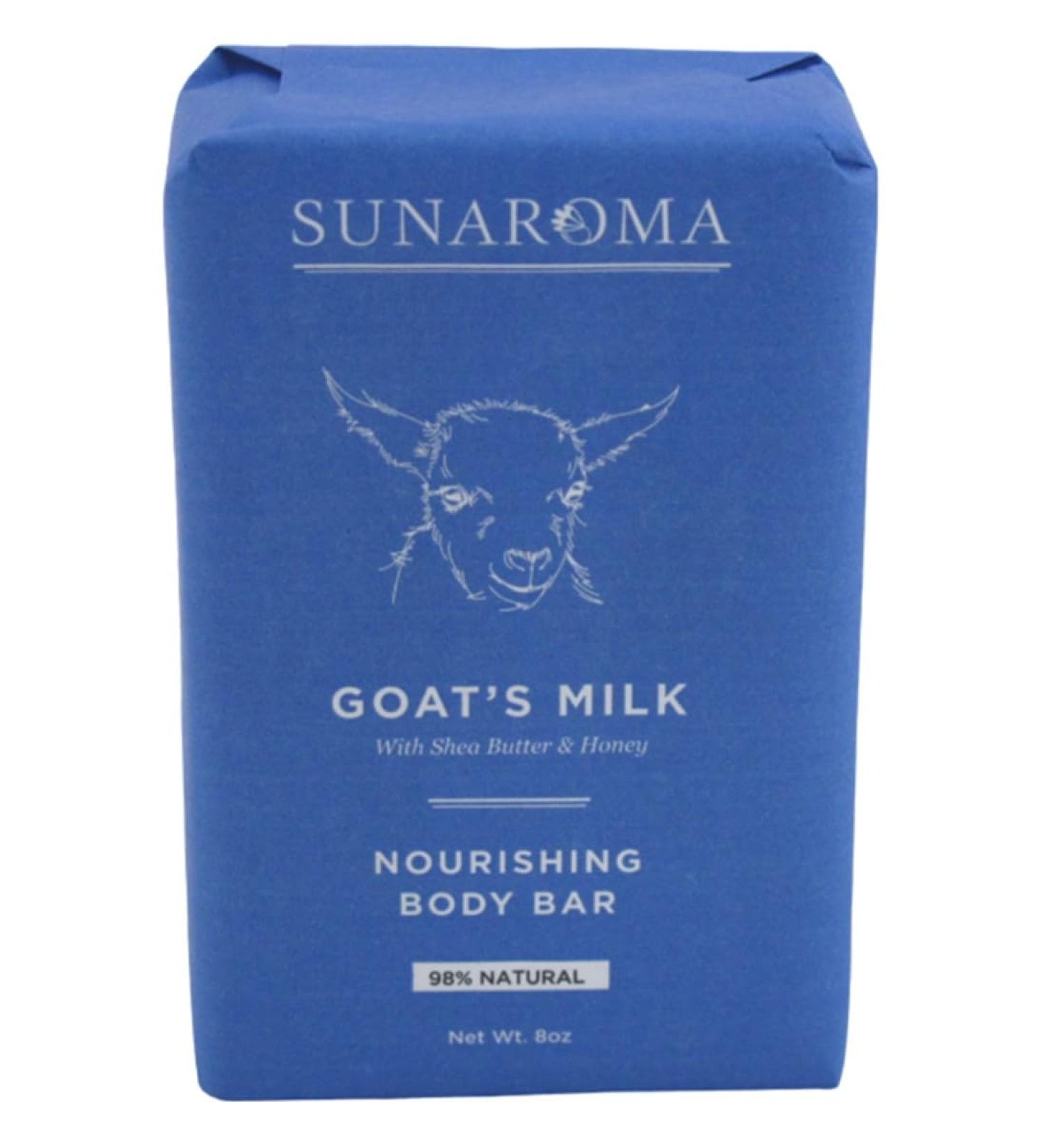 Sunaroma Conditioning Goat's Milk Soap - 8 oz (Pack of 2) | Hydrating & Nourishing | Vegan & Cruelty-Free International Shipping - Buy Online on GoSupps.com