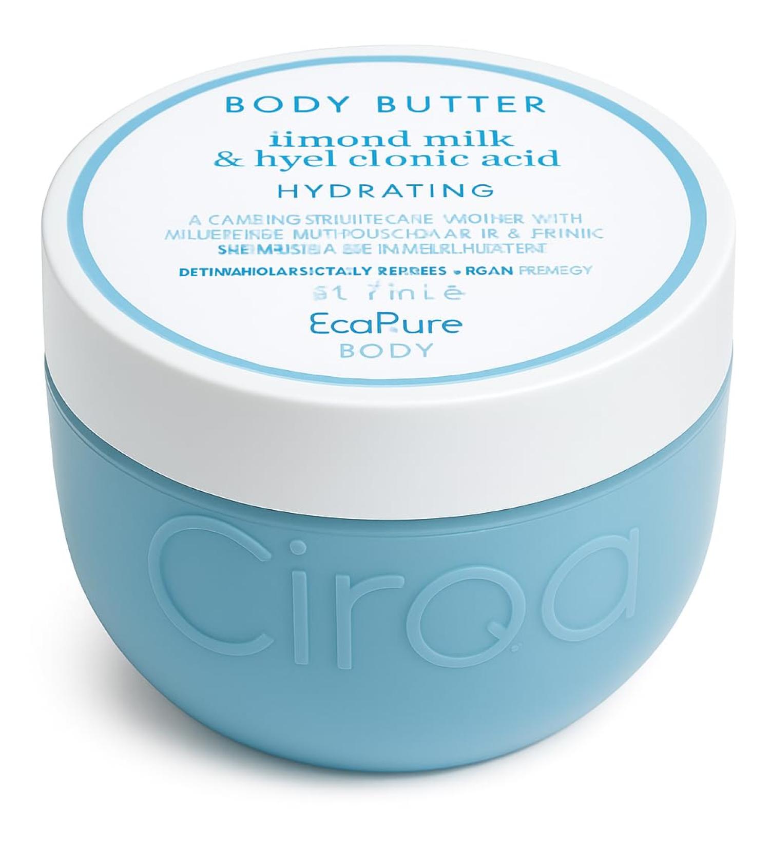 Ciroa ALMOND MILK & HYALURONIC ACID BODY BUTTER 15.8 oz (450gr) Hydrating (Pack of One)