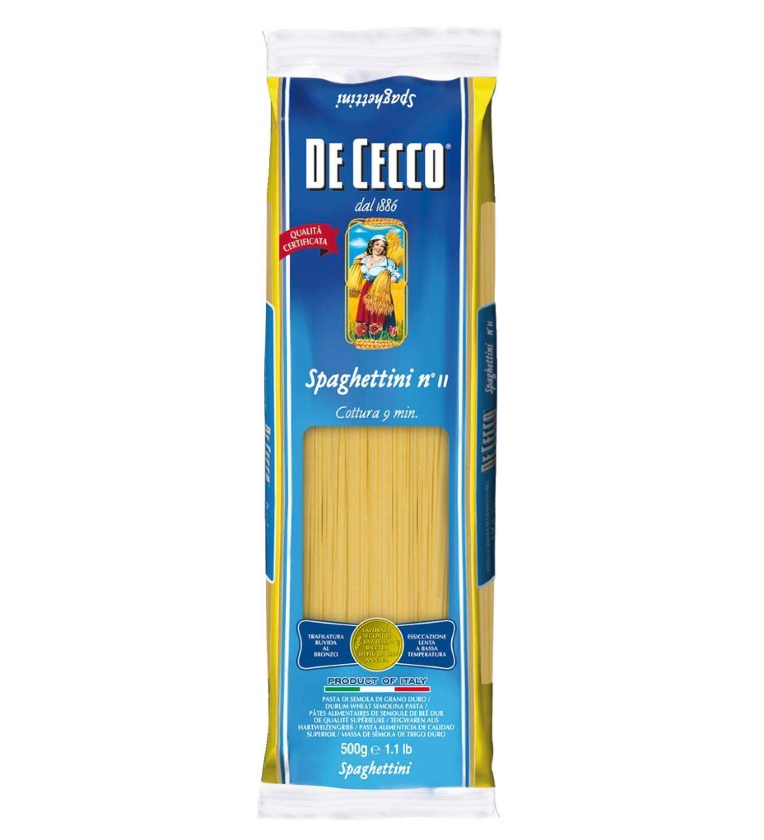 DE CECCO (De Cecco) No.11 Spaghettini 500g - Buy Online on GoSupps.com