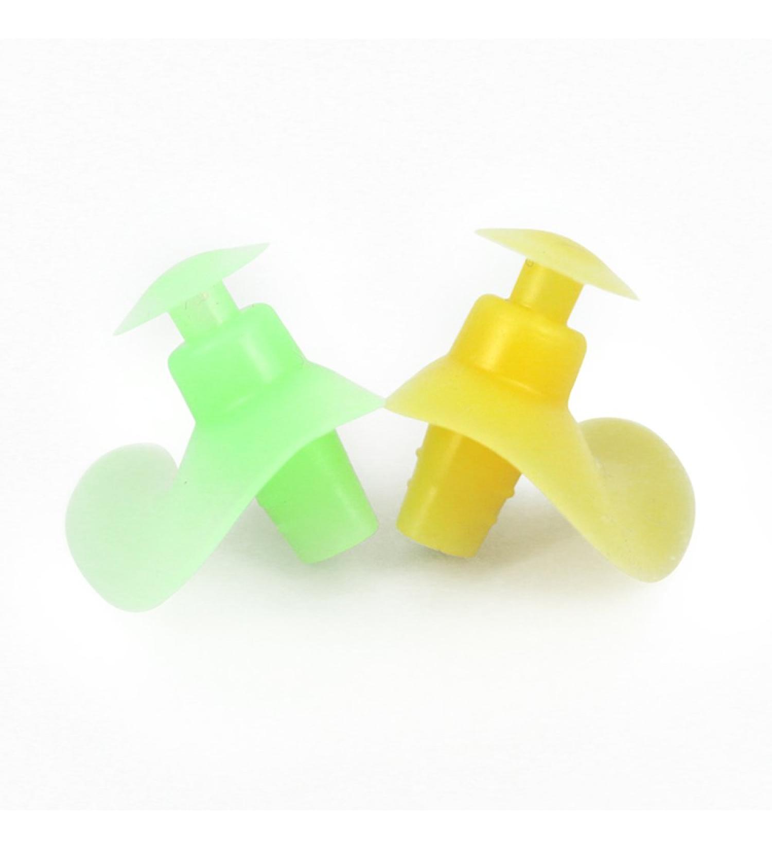Buy Barracuda Ear Plugs - Waterproof Earplugs with Storage Box for Swimming | Small Yellowgreen for Adults & Kids - Buy Online on GoSupps.com