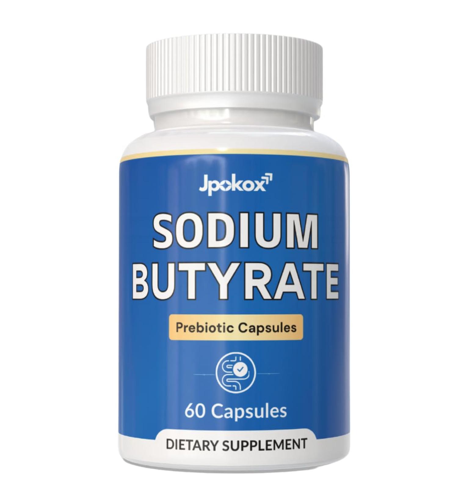 Jpokox Butyrate Capsules | Prebiotic Capsules | Probiotic Supplement | Capsule for Men & Women - 60 Capsules (Pack 1) - Buy Online on GoSupps.com