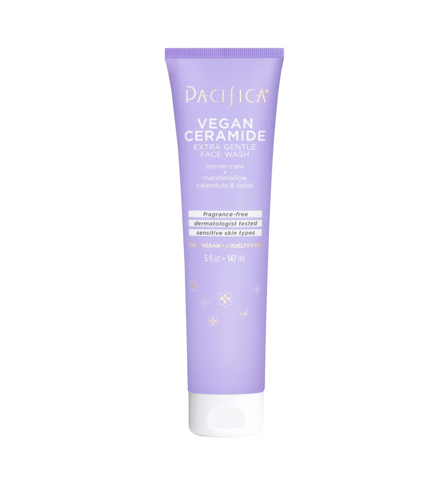 Pacifica Beauty Vegan Ceramide Face Wash | Gentle Daily Cleanser for Sensitive Skin | Eczema Approved, Cruelty-Free, 5 Fl Oz - Buy Online on GoSupps.com