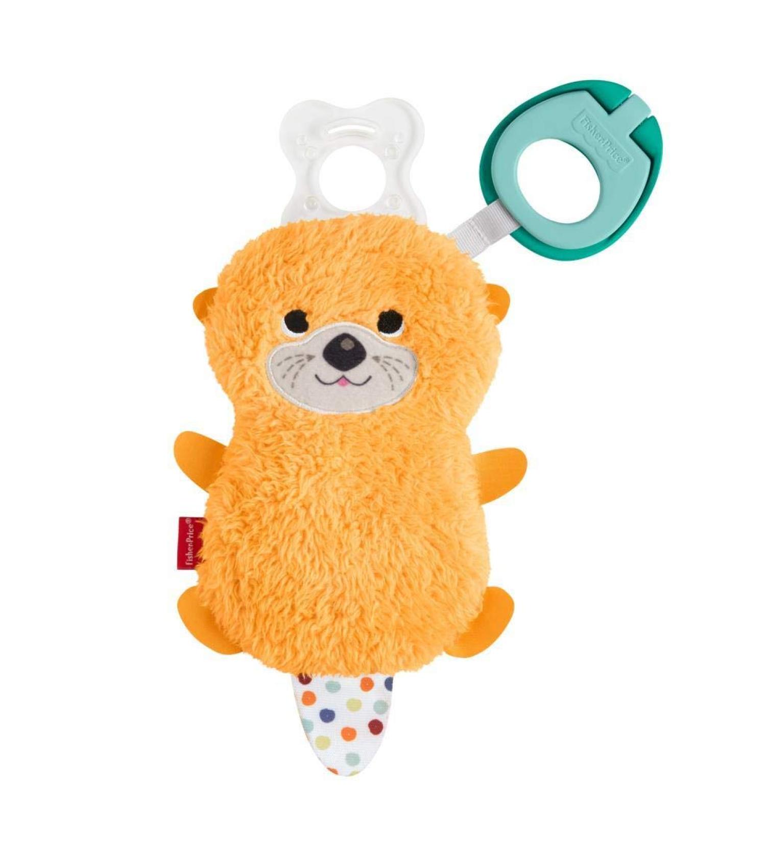 Fisher-Price Clipimals Otter Pacifier with Clothes Clip - Orange Washable & Cute Baby Accessory for International Shipping - Buy Online on GoSupps.com