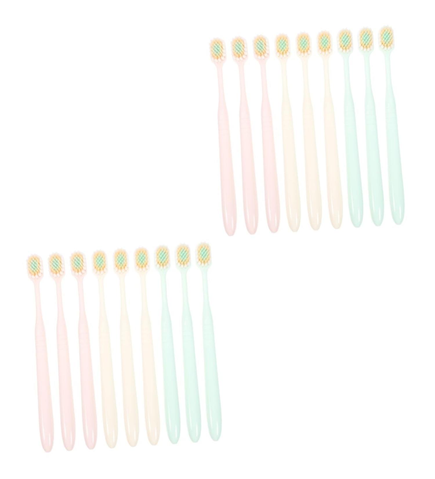 Premium Gatuida 18-Pack Soft Toothbrushes - Travel-Friendly Wide & Thin Bristles for Effective Tooth Cleaning | Adult Plastic Toothbrushes - Buy Online on GoSupps.com