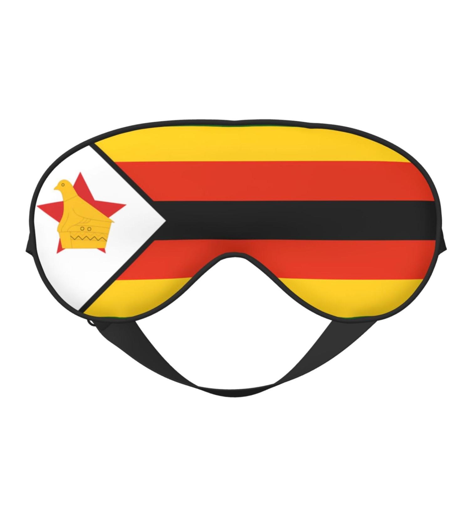 Flag of Zimbabwe Soft Eye Mask - Comfortable Light Blocking Sleep Mask for Side Sleepers - Buy Online on GoSupps.com