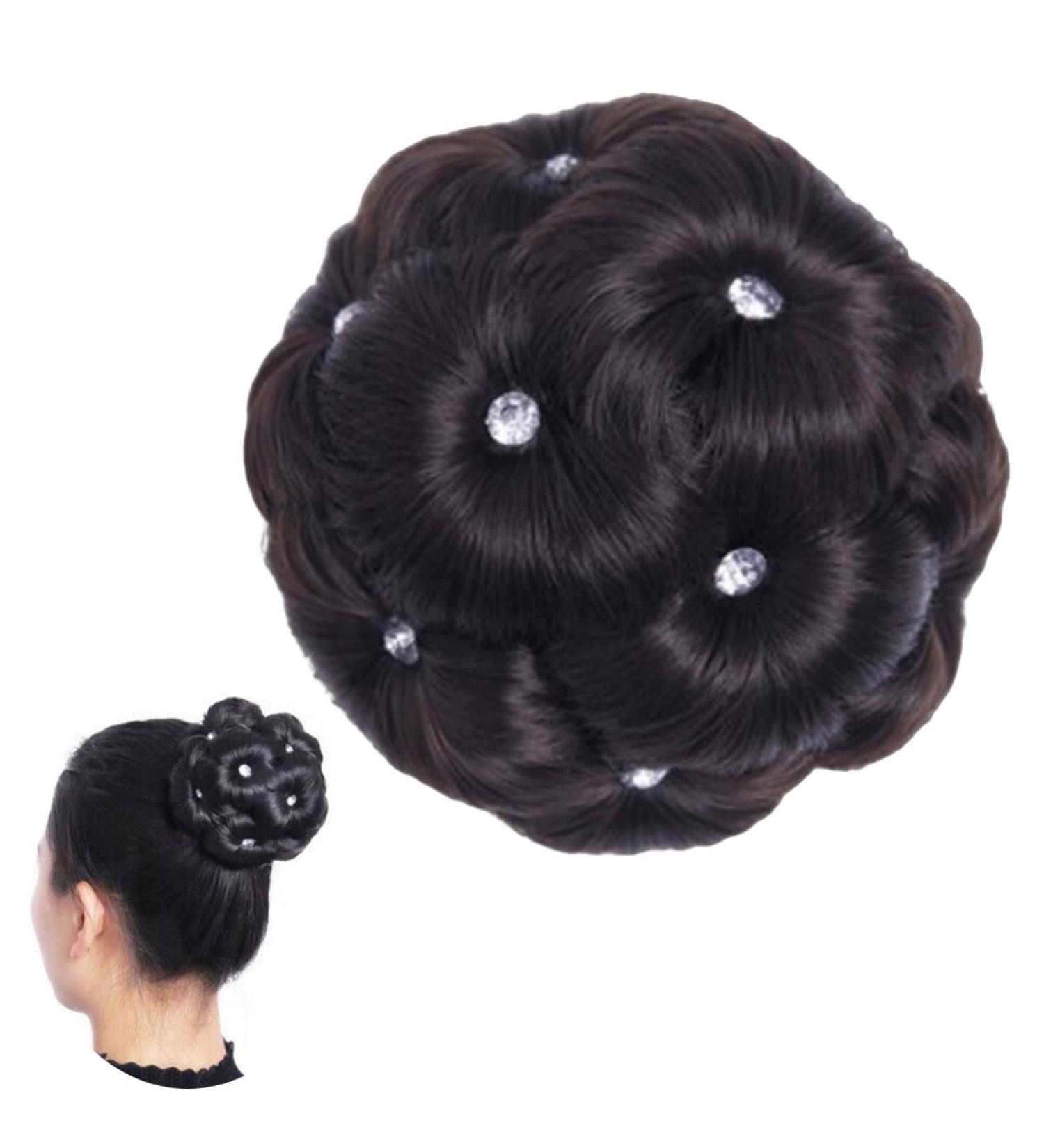 Traziewell Hair Donut Bun Brown Black Hair Bun for Women Ladies Hair Buns Donut Updo Hair Pieces Chignon Hair Extensions Thick Synthetic Hairpieces Brown Hair Extension 1213 FH001213 L - Buy Online on GoSupps.com