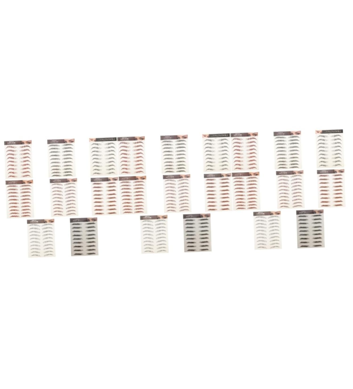 TOVINANNA 24 Pcs Imitation Eco Eyebrow Sticker Eyebrow Tattoos Fake Make up 3d Cosmetic Transfer Stickers - Buy Online on GoSupps.com