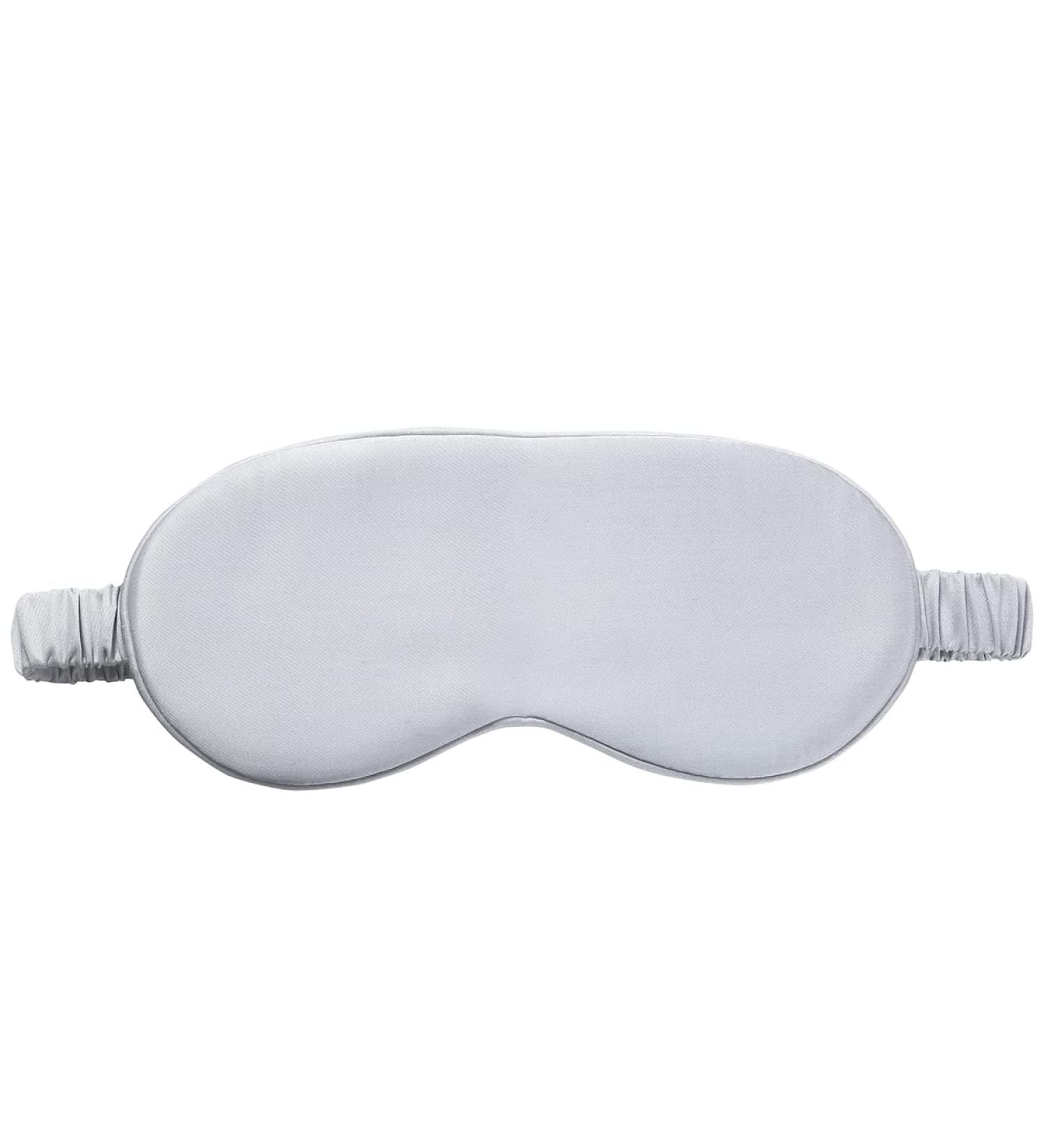 100% Genuine Bamboo Sleep Mask with Pure Mulberry Silk Filling - Soft Eye Mask for Sleeping - Silver - Buy Online on GoSupps.com