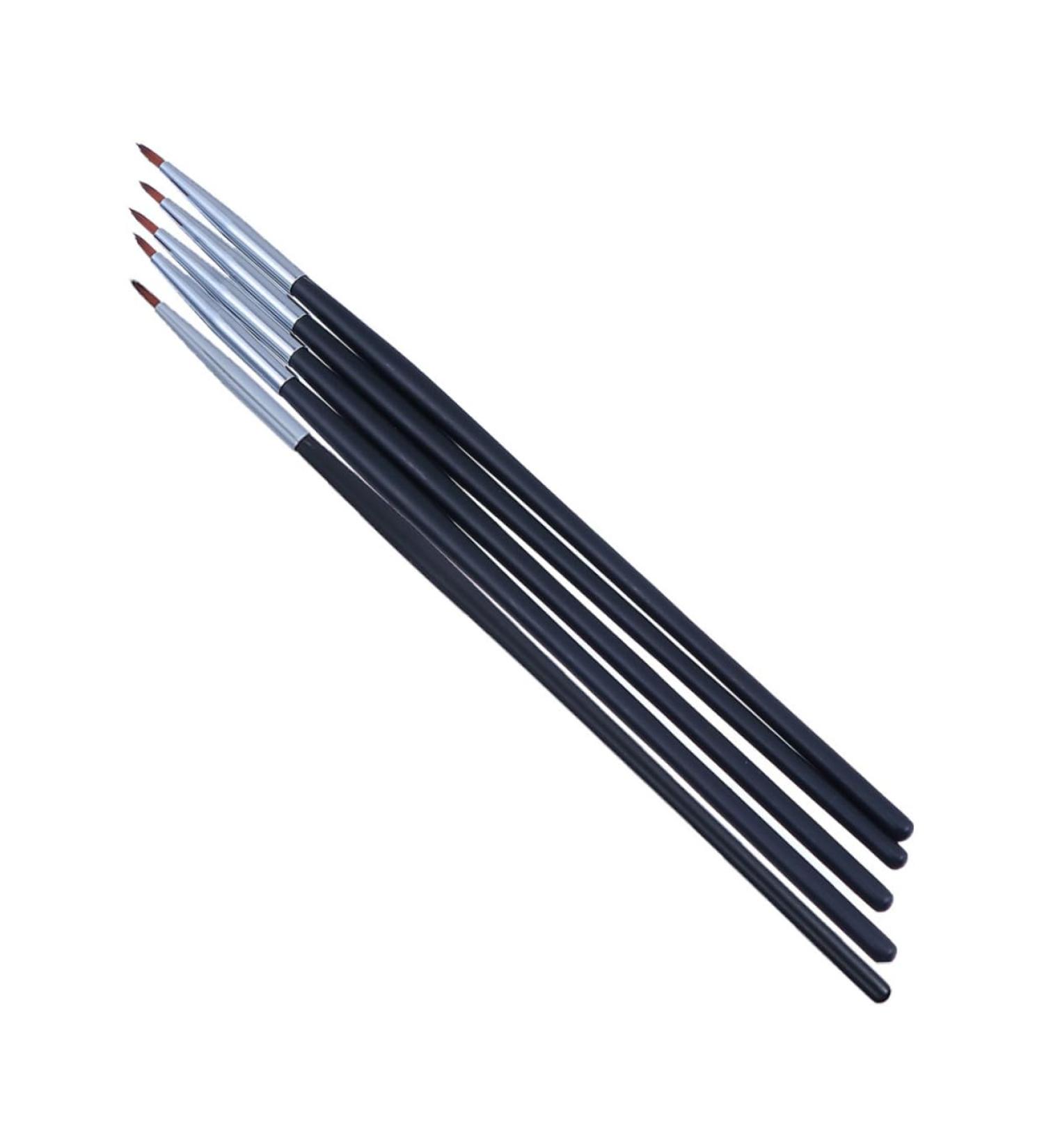 Hemoton 5pcs Fine Eyeliner Brush Eye Shadow Eyeliner Applicator Curved Eyeliner Brush Make up Brushes Fiber - Buy Online on GoSupps.com
