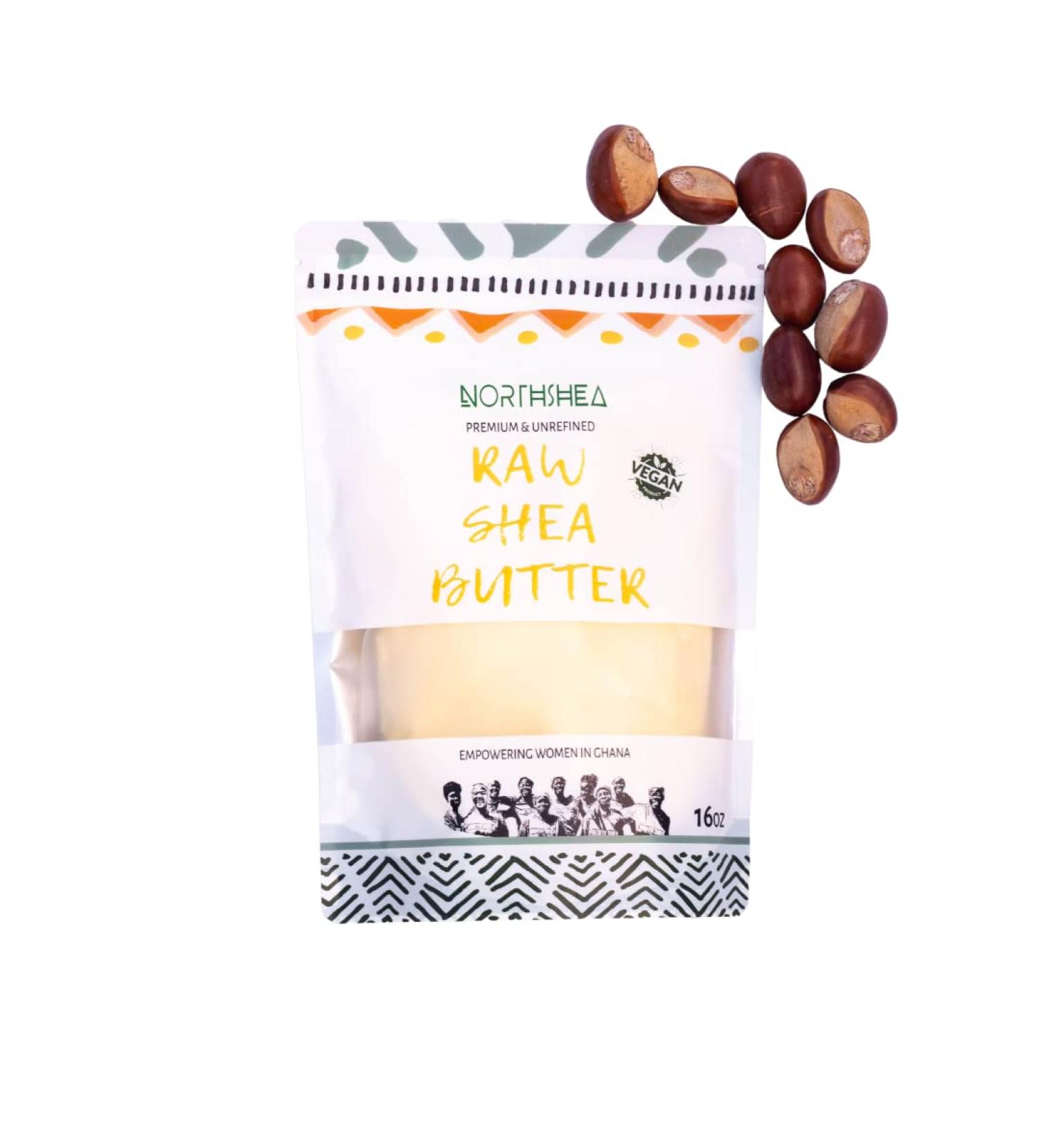 Northshea Raw Shea Butter 16oz | 100% Pure African Unrefined Moisturizer for Skin, Face, Body & Hair | Ideal for Soap Making, DIY Lotions, Oils, and Lip Balms - Buy Online on GoSupps.com
