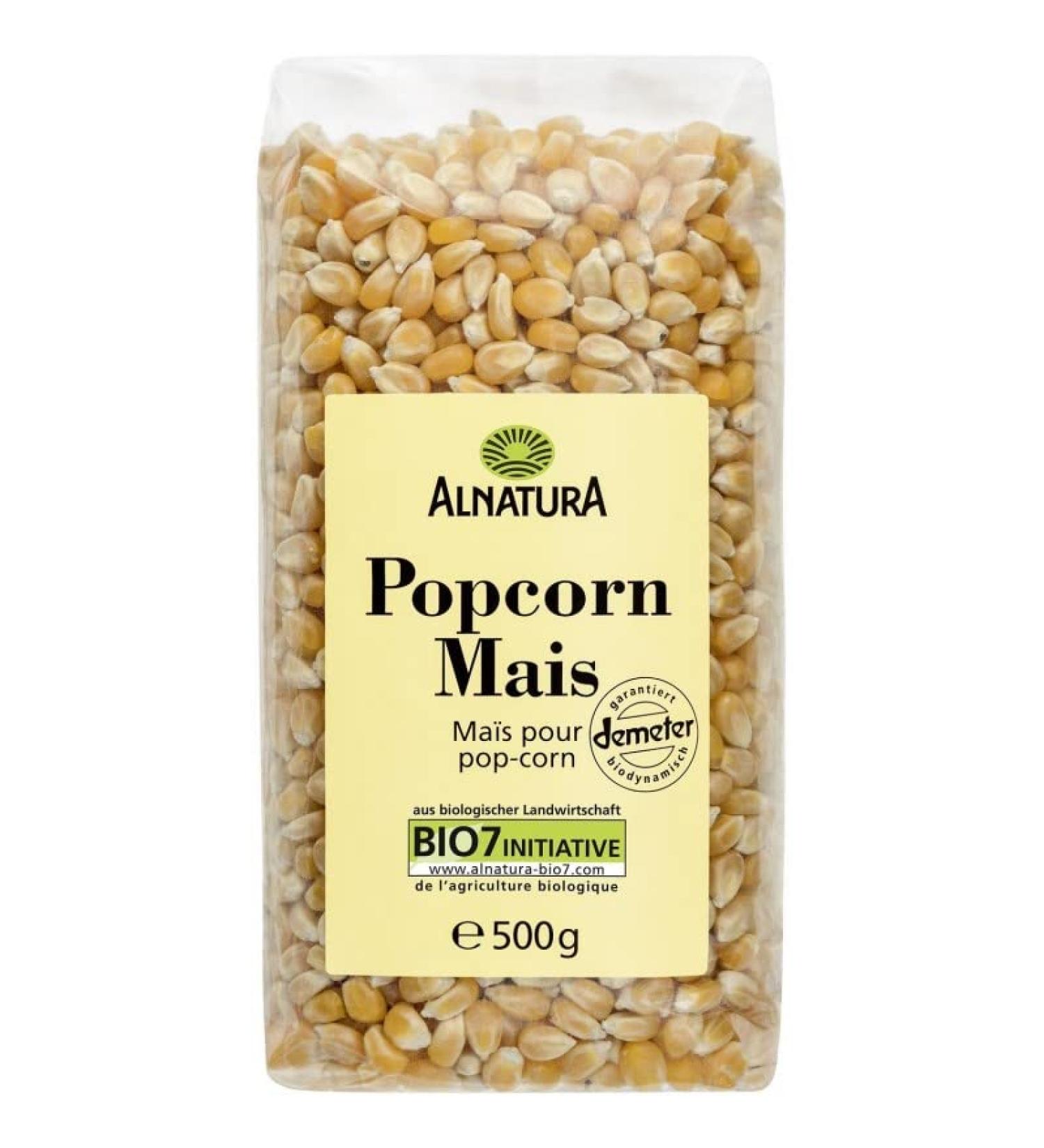 Snacks sains et naturels pour un ap ro bio - Ma s Pop Corn Bio 500G ALNATURA certifi agriculture biologique et sans gluten. - Lot De 4 - Vendu Par Lot