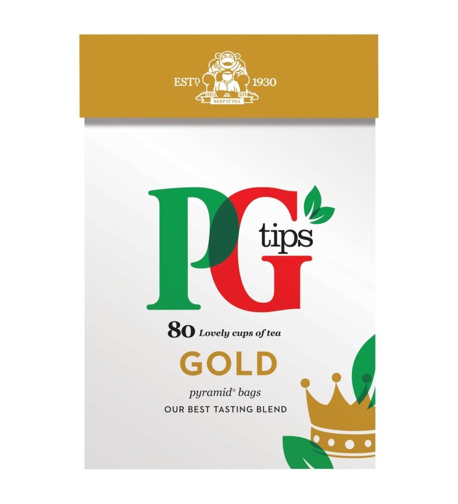 PG Tips Gold: Best Tasting Blend - 80 Tea Bags | Buy Online - Buy Online on GoSupps.com
