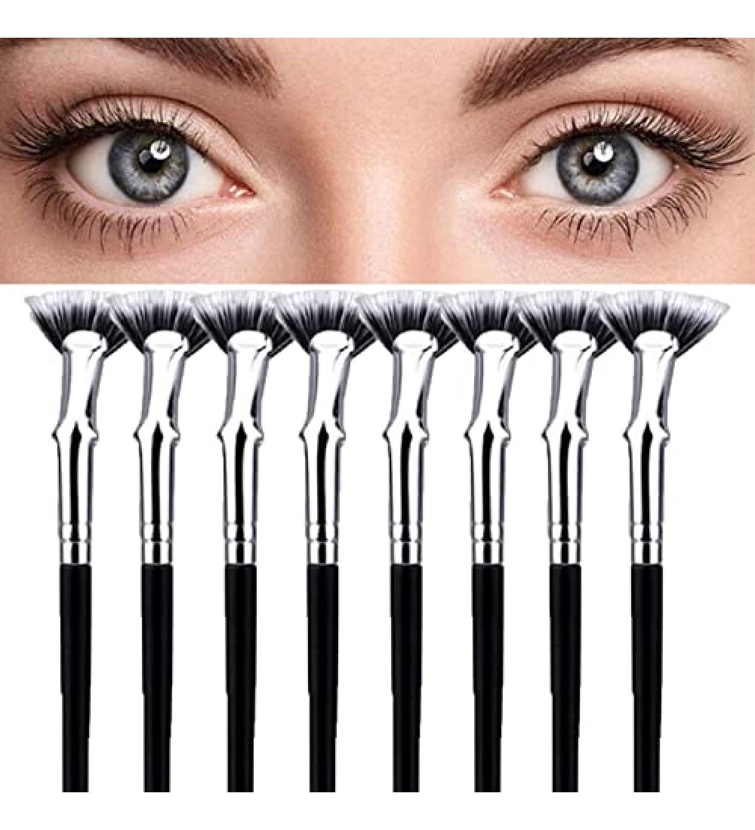 YANGYANGDA Mascara Fan Brush for Lashes Dolly Mascara Fan Brush Lash Wand Brush Fan for Natural Lifted Effects and Enhance Lower Lashes (10PCS) - Buy Online on GoSupps.com
