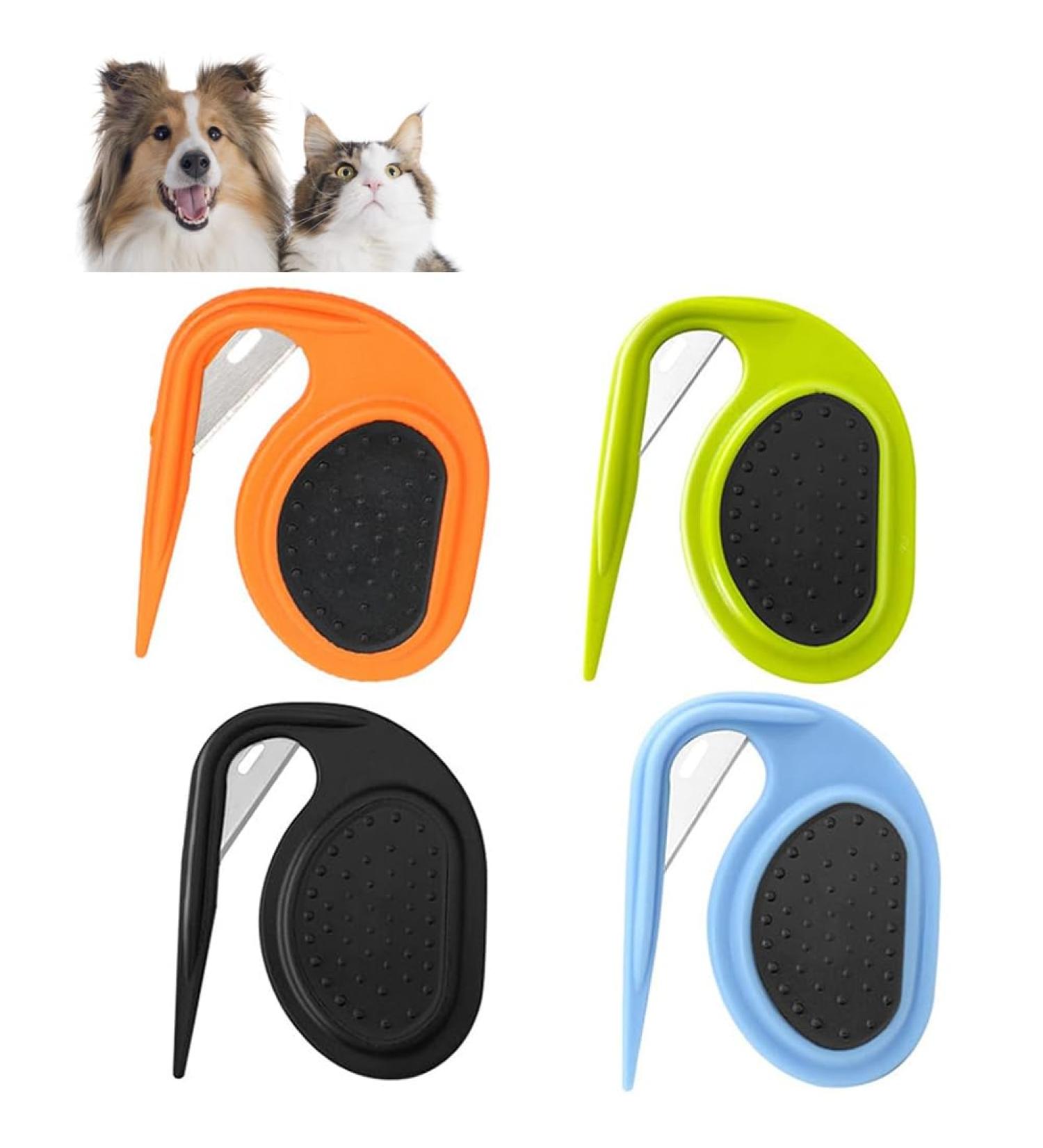 4-Piece Pet Knotting Comb Set - Hair Removal Tool for Cats & Dogs | Long-Haired Pet Care - Buy Online on GoSupps.com