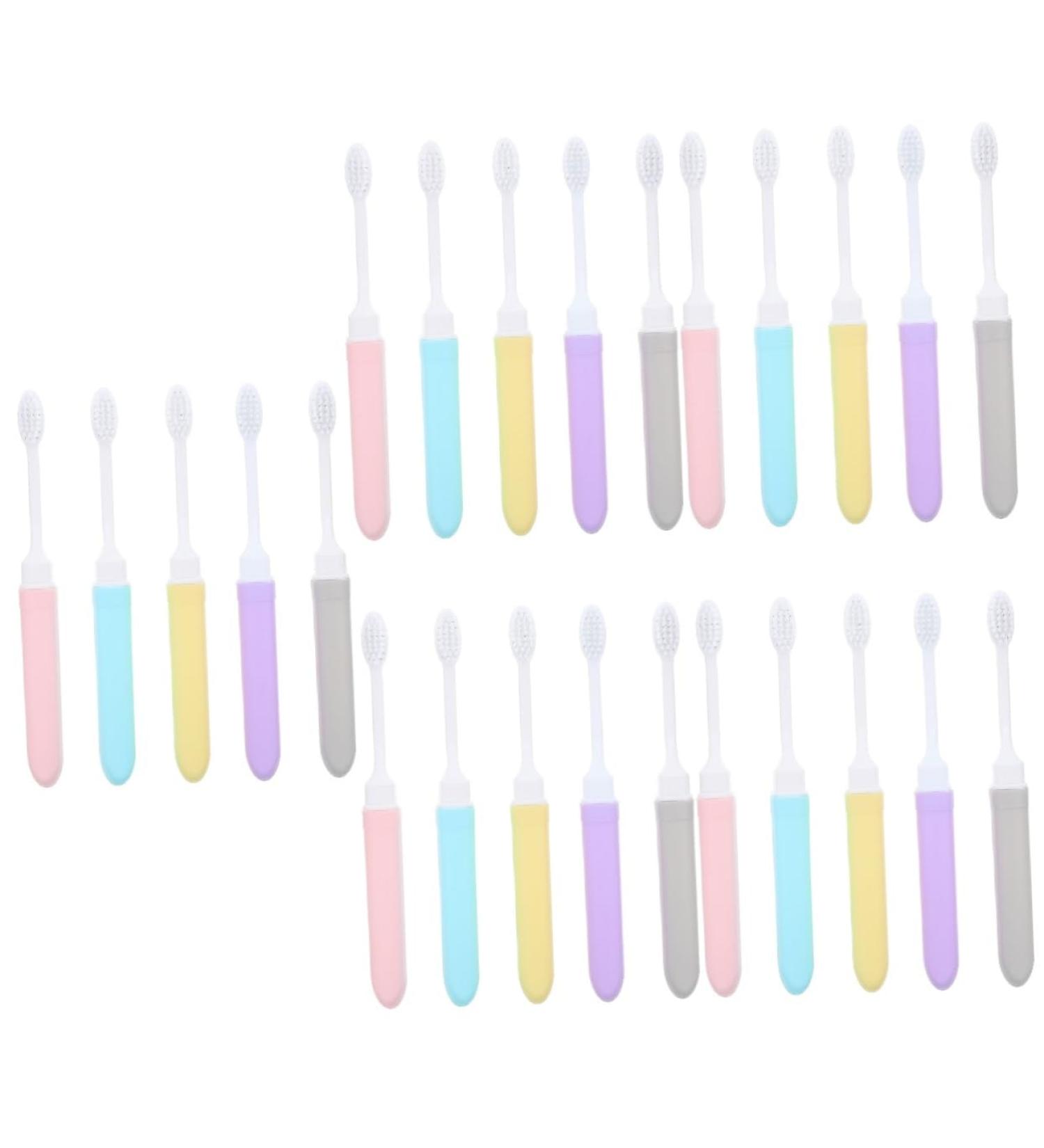 Shop Minkissy 25 pc Travel Toothbrush Set - Soft Bristles & Portable Design for Adults | Ideal for Vacation & Travel Needs - Buy Online on GoSupps.com