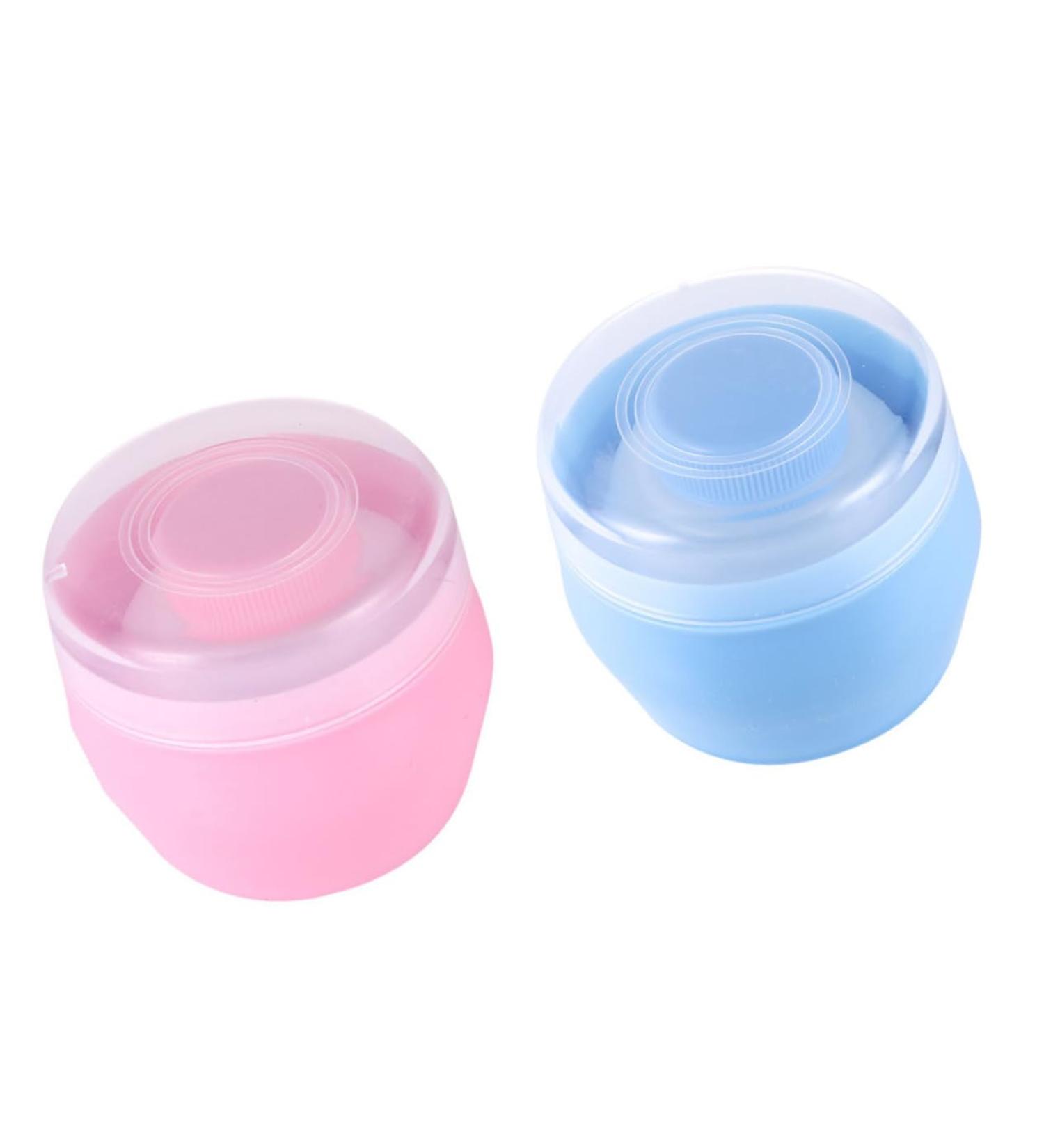  Beatifufu 2 Sets Body Powder Pot Makeup Powder Compact Kids Powder Puff Bottle Talcum Powder Baby Powder Puff Makeup Powder Container Baby Powder - Buy Online on GoSupps.com