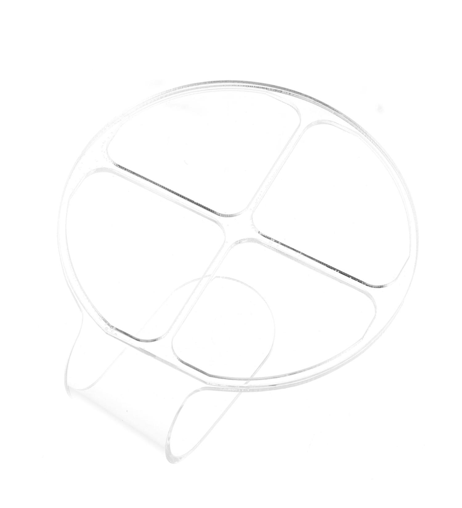 Mobestech Palette De Maquillage Acrylique Portable 4 Compartiments Ronde Outil Professionnel Pour Artiste Maquilleur L g re Et R utilisable Voyage - Buy Online on GoSupps.com