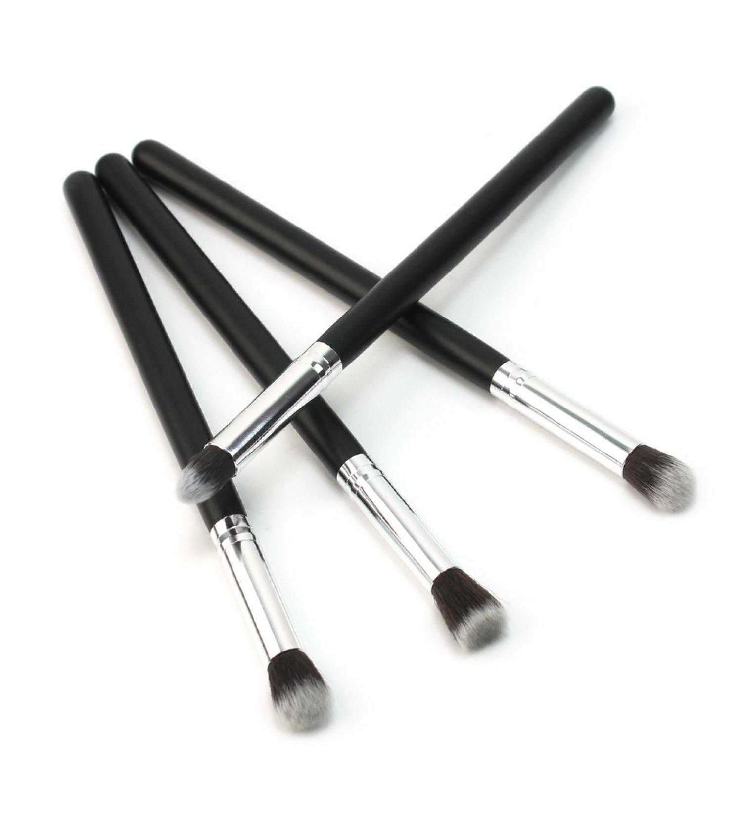 Set of 4 Silver Eye Shadow Brushes - Premium Quality & International Shipping - Buy Online on GoSupps.com