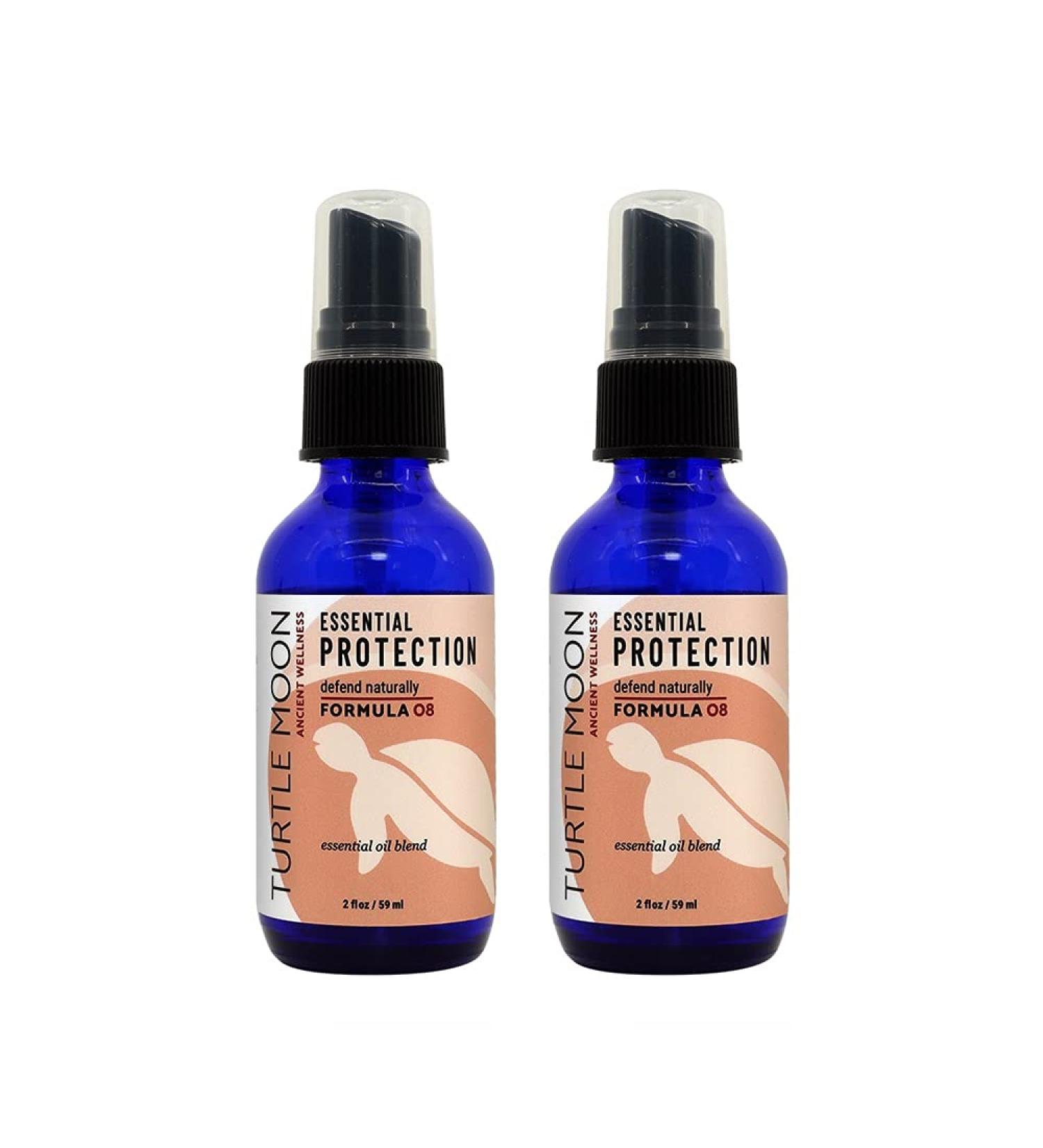 Essential Protection Spray 2-Pack (4 fl oz Total). Turtle Moon's User-Friendly Version of The Ancient Thieves Oil Formula. Defend Naturally & Save $2!