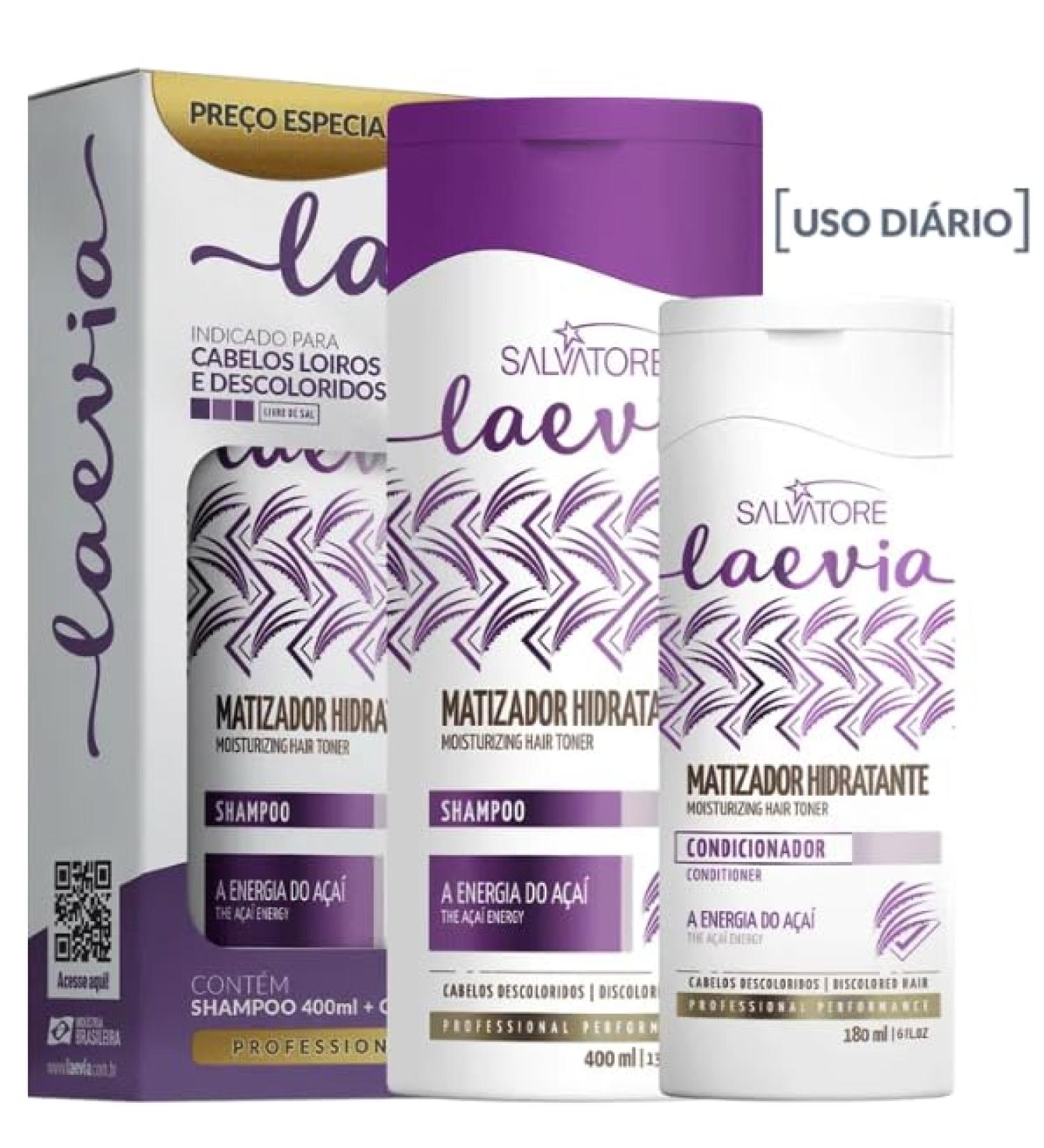  G n rique Salvatore Laevia Matizador Hydrating Kit Shampoo 400ml Conditioner 180ml - Buy Online on GoSupps.com