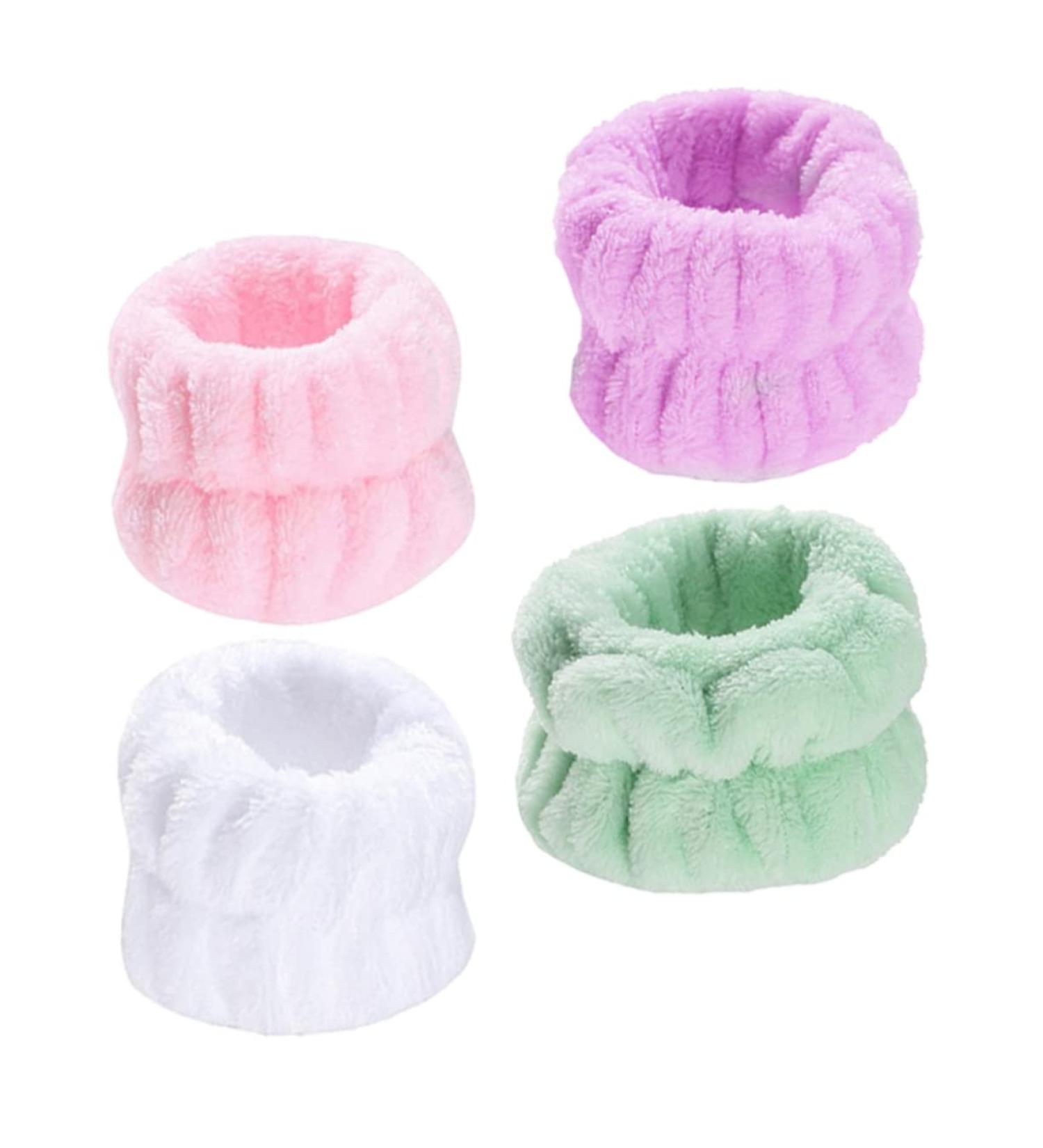 CALLARON 4paires Lot Bracelets Souples Adapt s Au Lavage Facial Et Aux Soins Spa Confortables Et lastiques - Buy Online on GoSupps.com