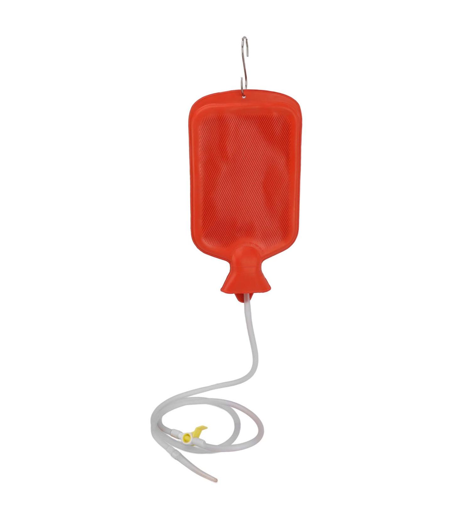 Zerodis Enema Kit - Safe Detox Cleansing Kit | Multipurpose Rubber Enema for Home Use (Red) - Buy Online on GoSupps.com