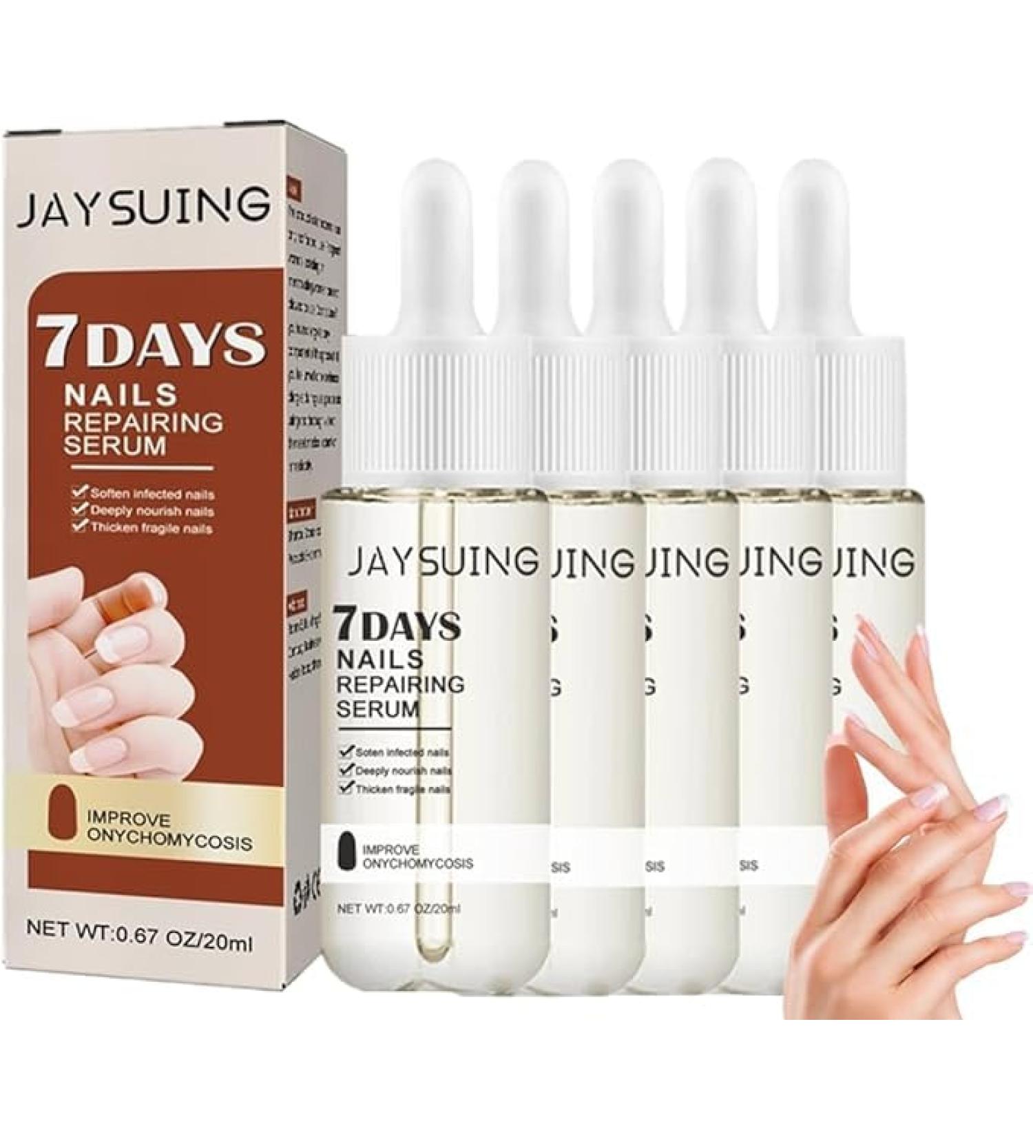 (My Favorites) KYOSK 5PCS 7 Days Nail Growth and Strengthening Serum Nail Serum Repair Essence Nail Growth & Strength Serum Toenail Nail For Repairing Damaged And Discolored Nails - Buy Online on GoSupps.com