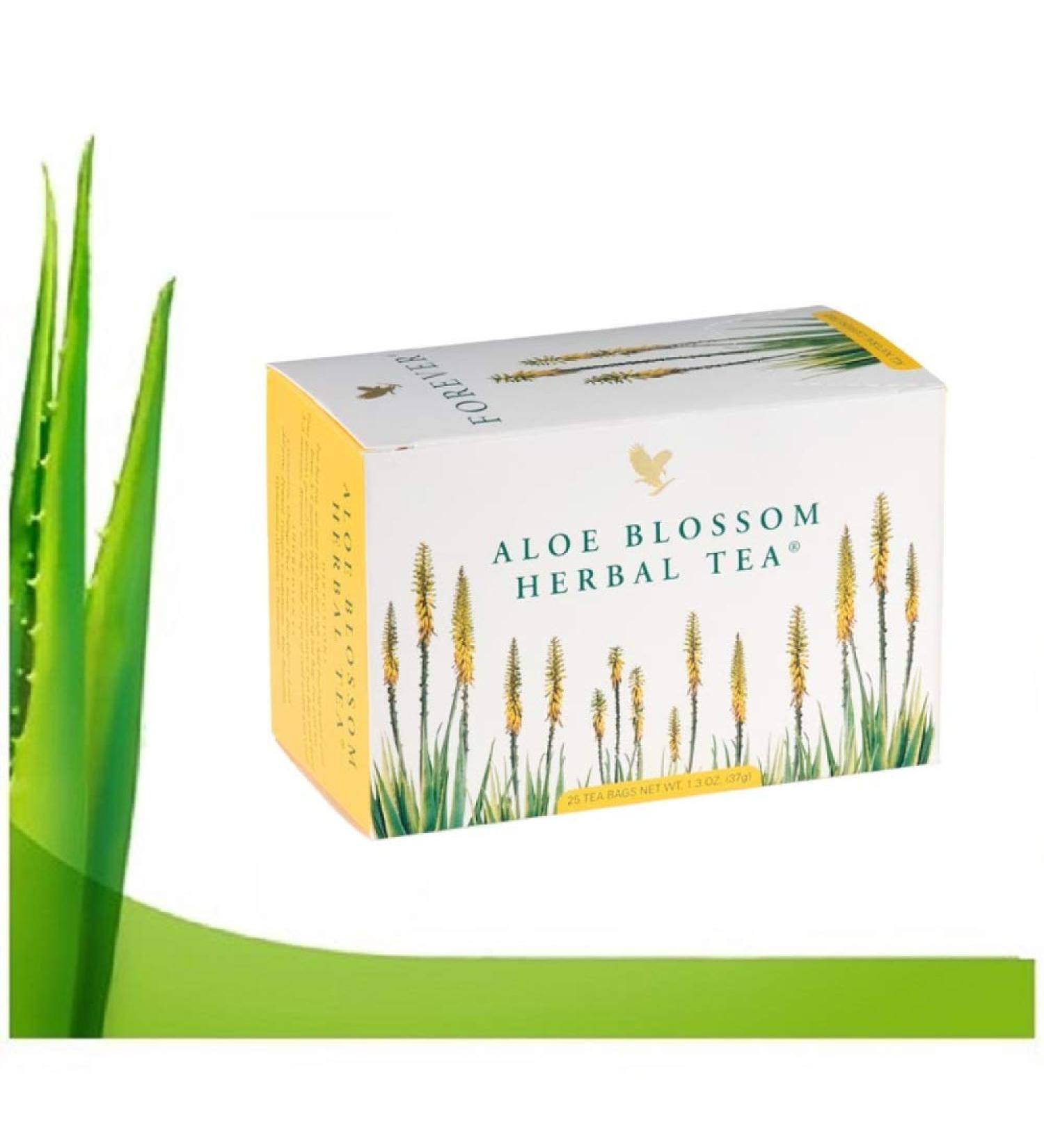 Forever Living Aloe Blossom Herbal Tea Drink Tea with Aloe Vera Flowers Contains No Colorants or Preservatives and Contains No Caffeine. - Buy Online on GoSupps.com