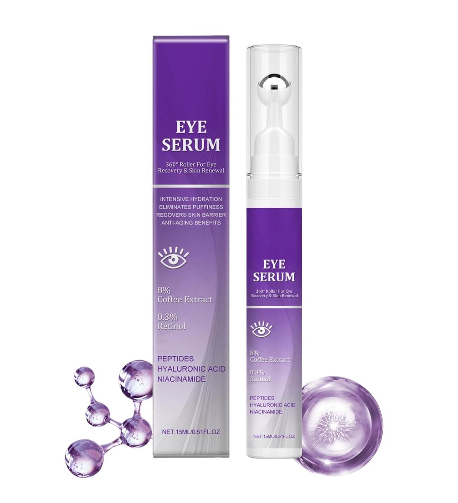 1 Pi ce S rum pour les Yeux 15ml Rouleau Sous les Yeux Soin Contour Anti Cernes Poches et Rides - Buy Online on GoSupps.com