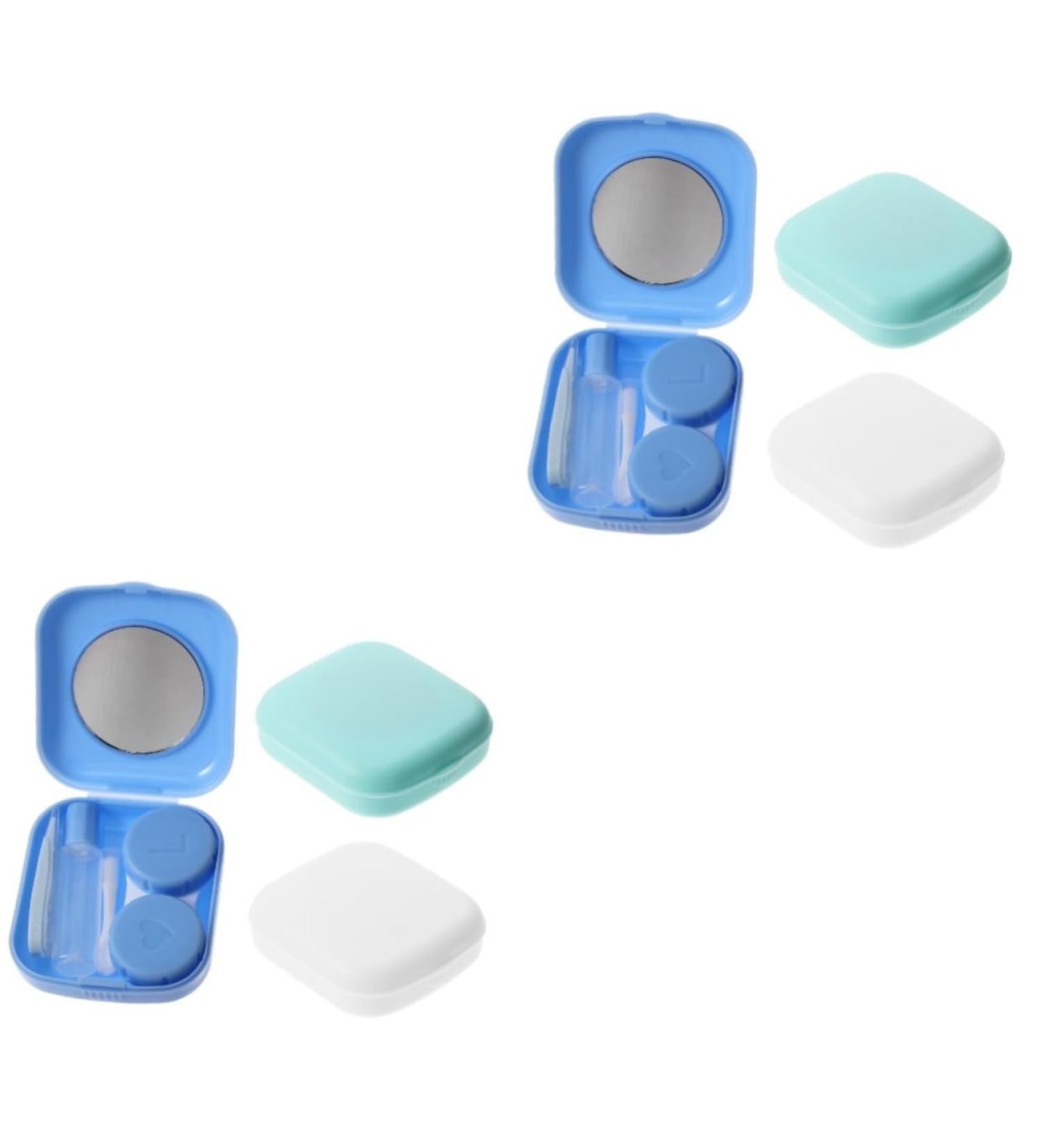 Healeeved 6-Sentions Contact Lens Container Kit - Travel Eye Organizer & Holder for Colored & Invisible Lenses - Buy Online on GoSupps.com
