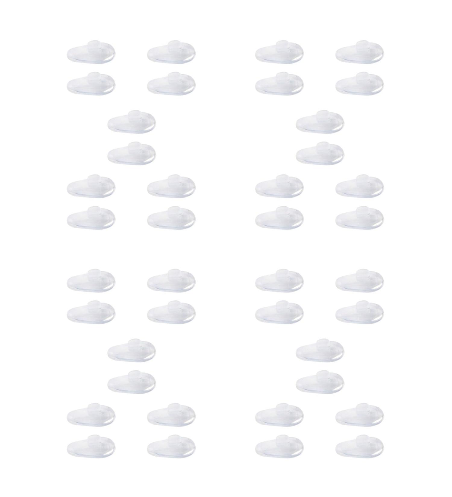 Kikolufy Soft Elliptical Silicon Nose Pad for Glasses (Transparent 20 Pairs) - Buy Online on GoSupps.com