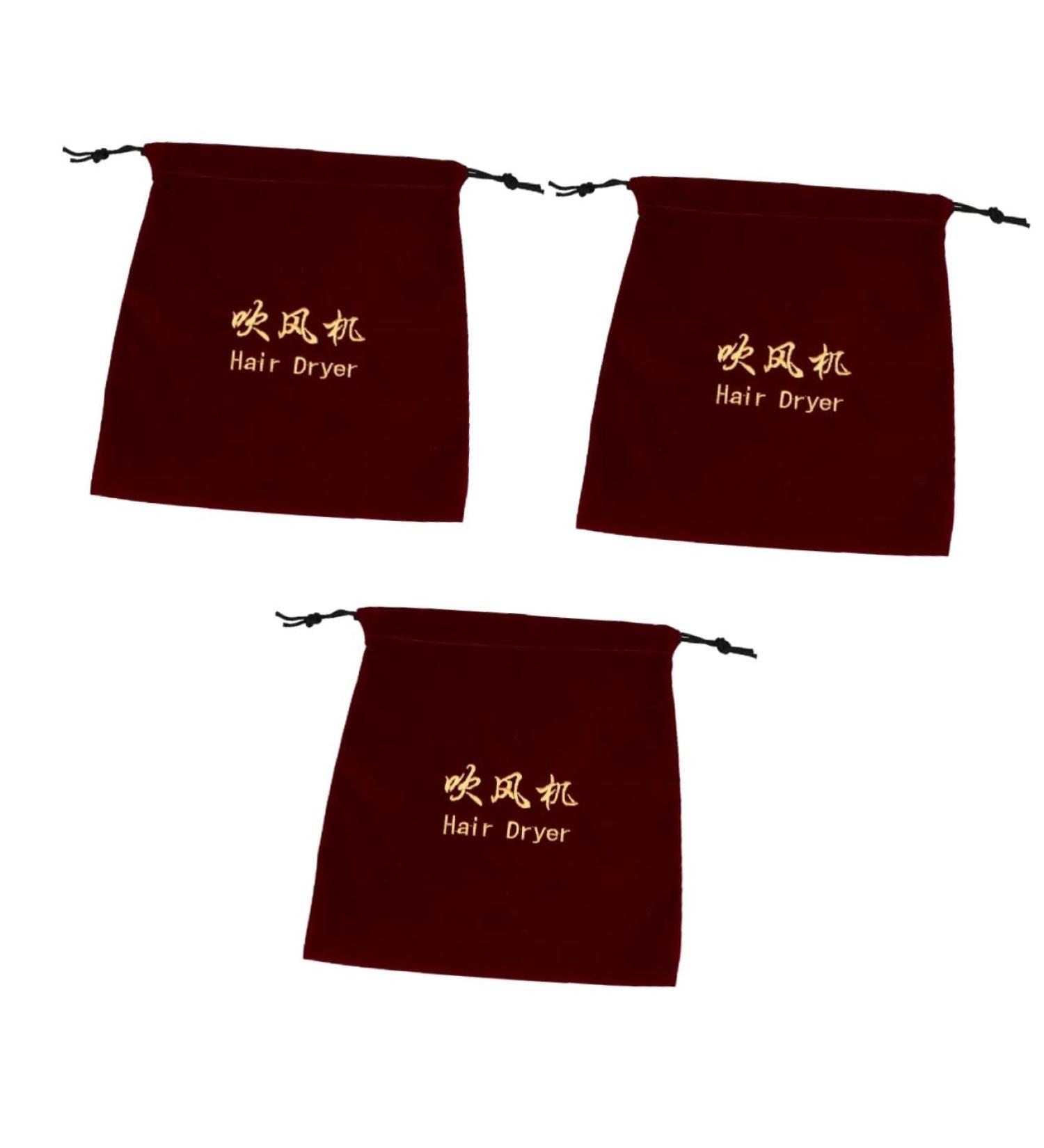 Beavorty 3 pcs Hair Dryer Storage Bag Toiletry Organizer Hair Dryer Travel Bag Jewelry Holder Set Portable Toiletry Bag Claretx3pcs 30x26cmx3pcs - Buy Online on GoSupps.com