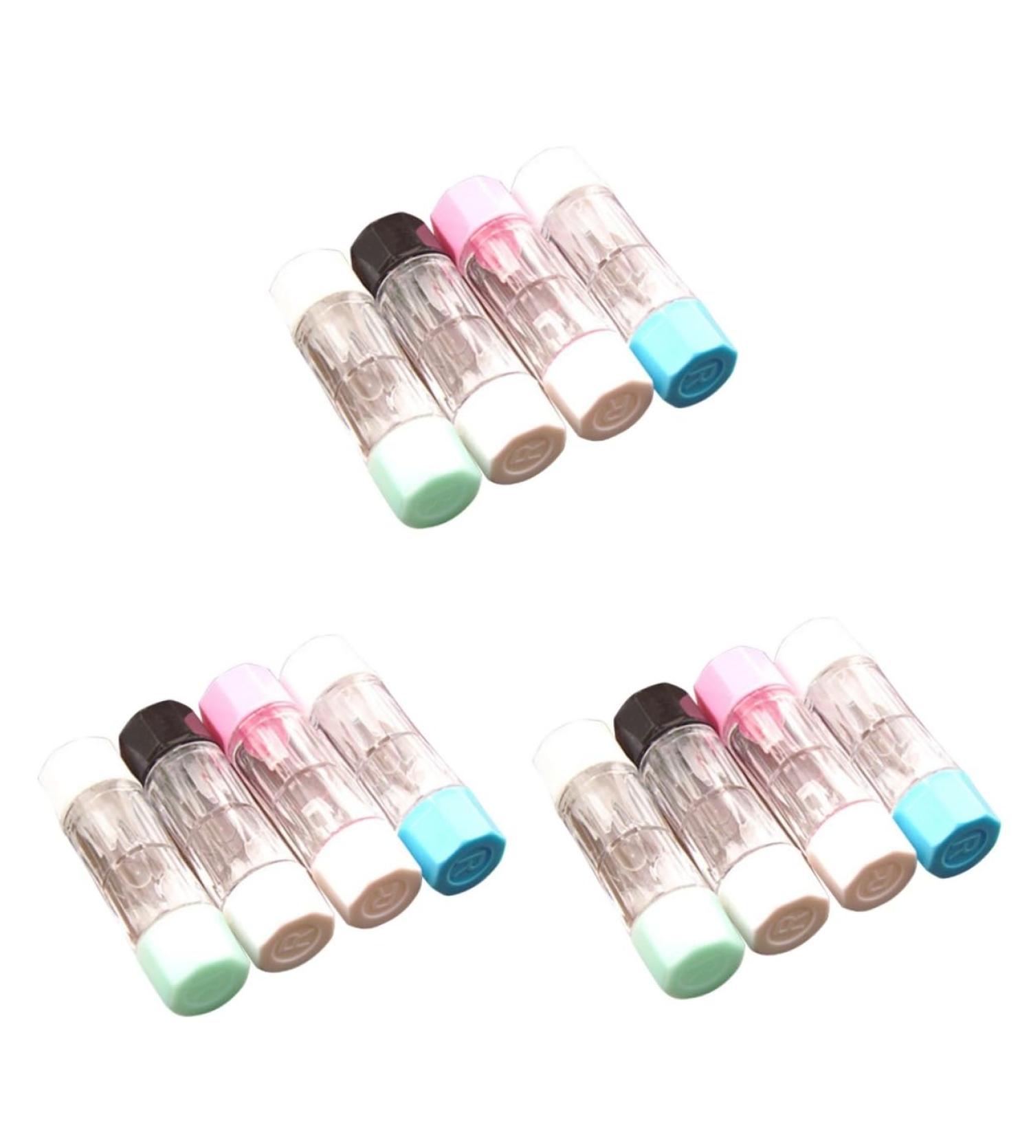 JECOMPRIS 12-Pack Lens Container Set for Contact Lenses with Mirror - Practical Storage Box for Left & Right Eye | Durable and Convenient Lens Box Solution - Buy Online on GoSupps.com