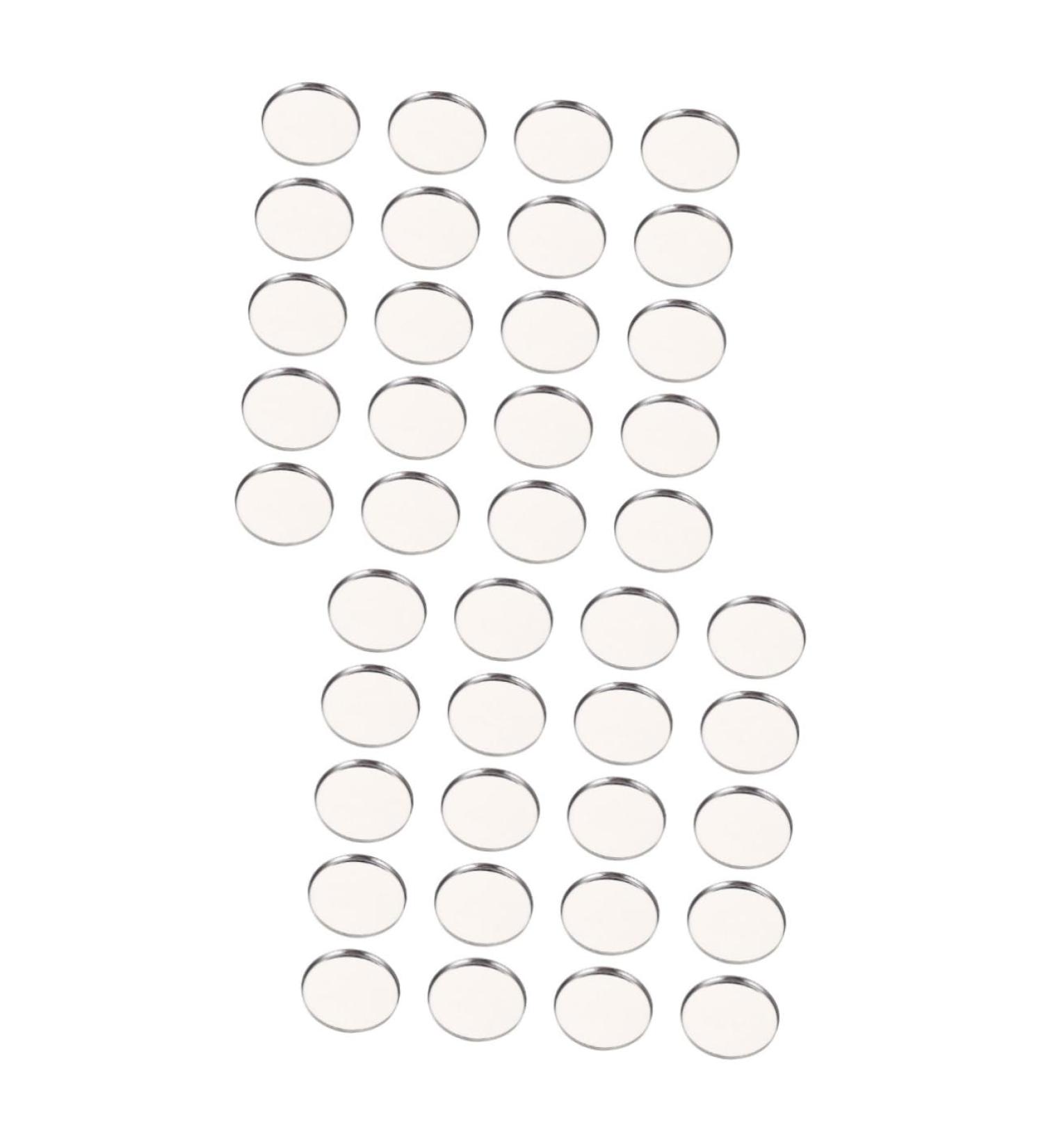 Beavorty 100 Pcs Eye Shadow Disk Eyeshadow Makeup Pans Diy Cosmetic Pallet Miss Plate Stainless Steel - Buy Online on GoSupps.com