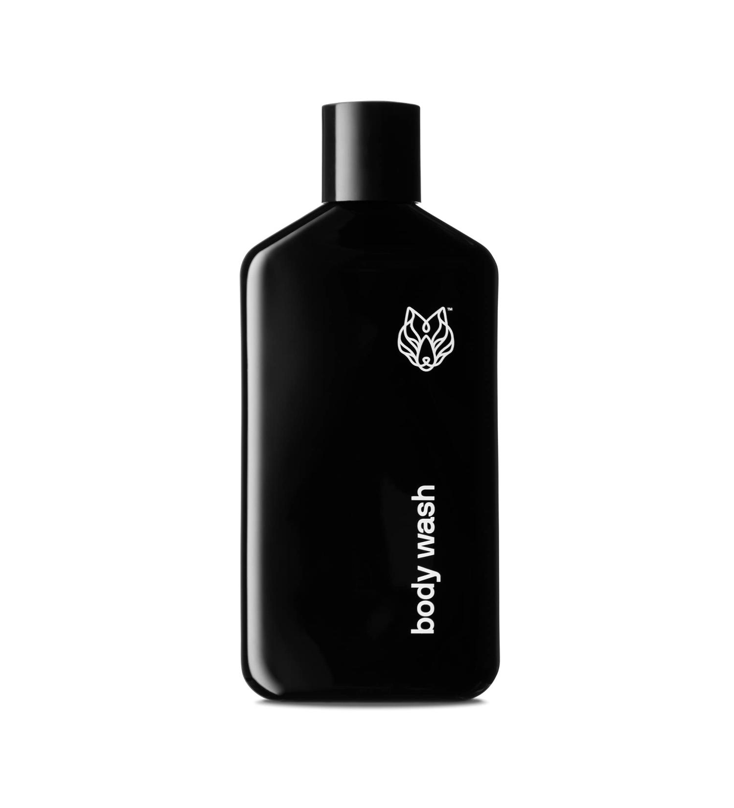 Black Wolf Charcoal Powder Body Wash for Men - 10 Fl Oz | Salicylic Acid for Acne | Deep Cleansing & Paraben-Free - Buy Online on GoSupps.com