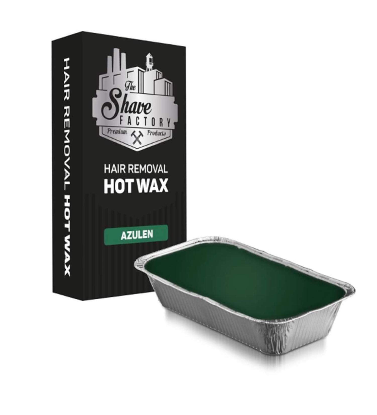 The Shave Factory Hot Wax 500g - Azulene Hair Removal Wax for Smooth Skin | International Shipping - Buy Online on GoSupps.com