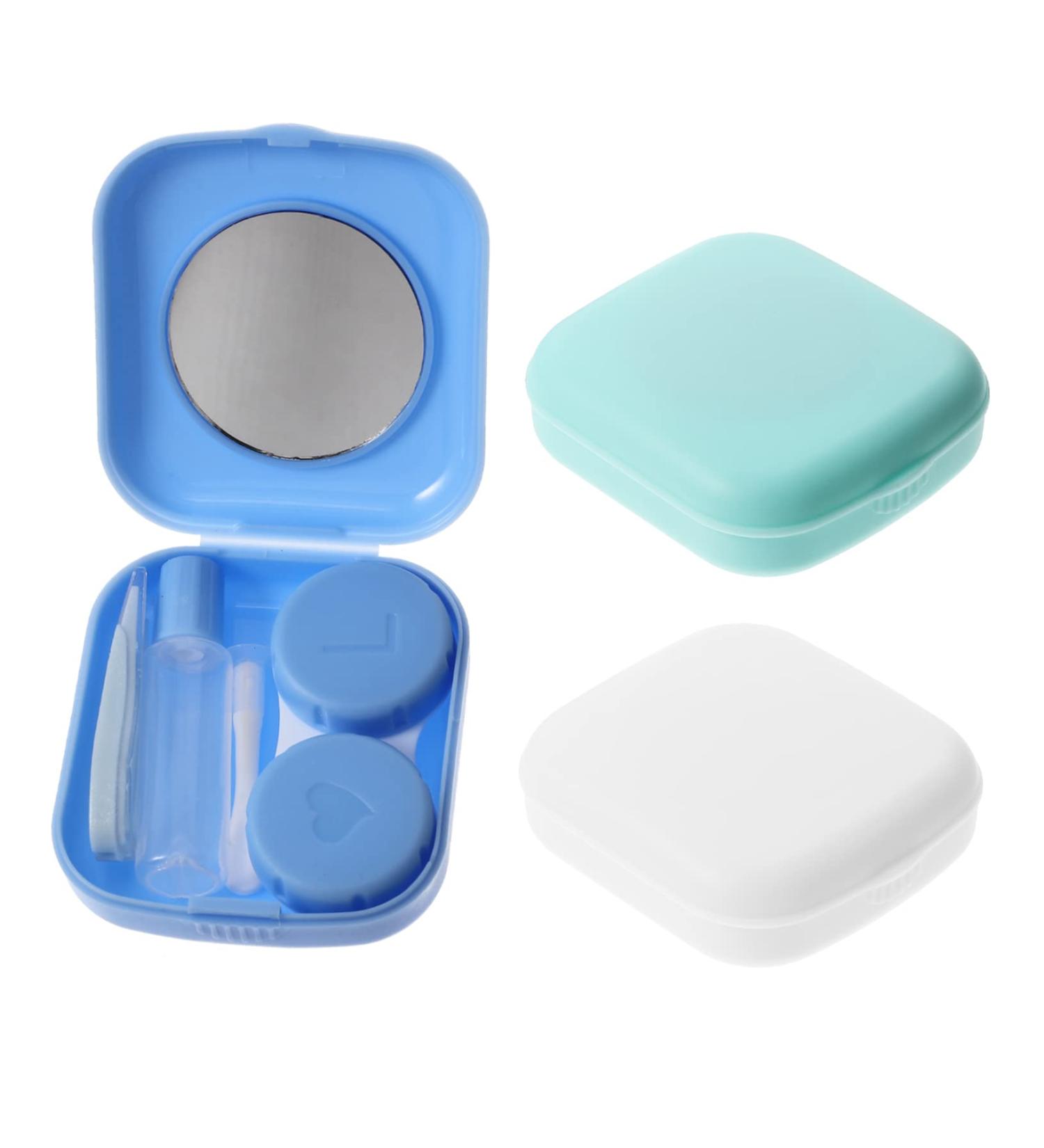 Buy Gatuida Contact Lens Container - Frosted Makeup Mirror Case & Holder - Stylish & Functional Eye Lens Box for Safe Storage | International Shipping Available - Buy Online on GoSupps.com