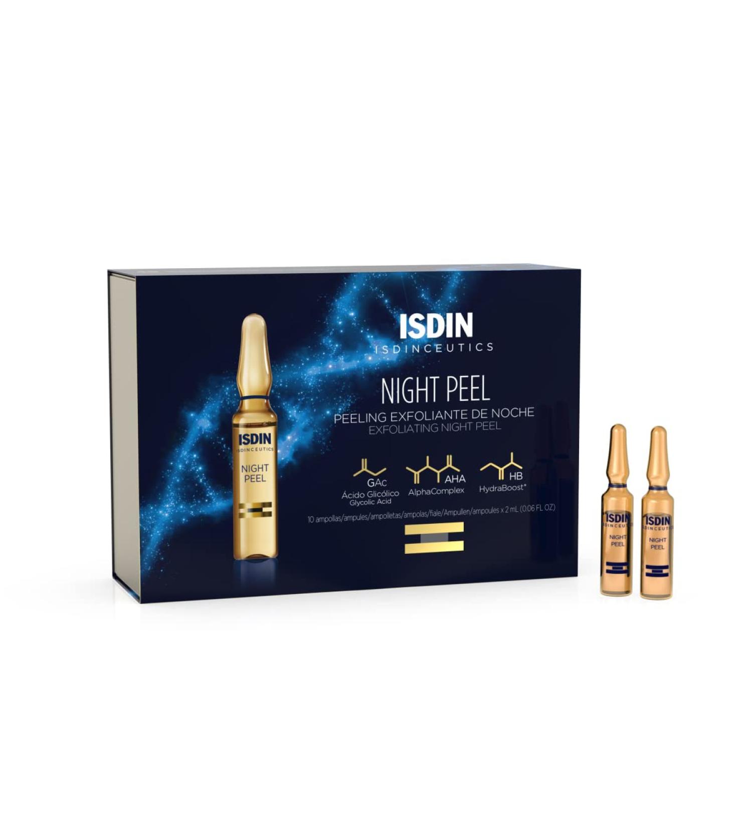 ISDIN Isdinceutics Night Peel (10 ampoules) | Exfoliating Facial Promoting Cell Turnover serum 10 Ampullen - Buy Online on GoSupps.com