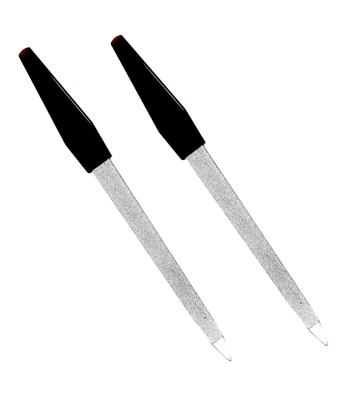 Pinkee's 6 Inch Stainless Steel Nail File (2 Pack) - For Fingernails & Toenails - Manicure Tool for Scraping and Strengthening - Buy Online on GoSupps.com