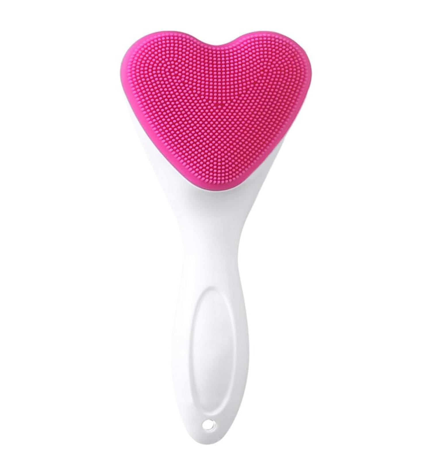 PATKAW Manual Face Brush Cleansers Love Heart Shaped Exfoliating Brush Face Cleansing Brush Face Scrubber Face Washing Brush for Women Makeup Dead Skin - Buy Online on GoSupps.com
