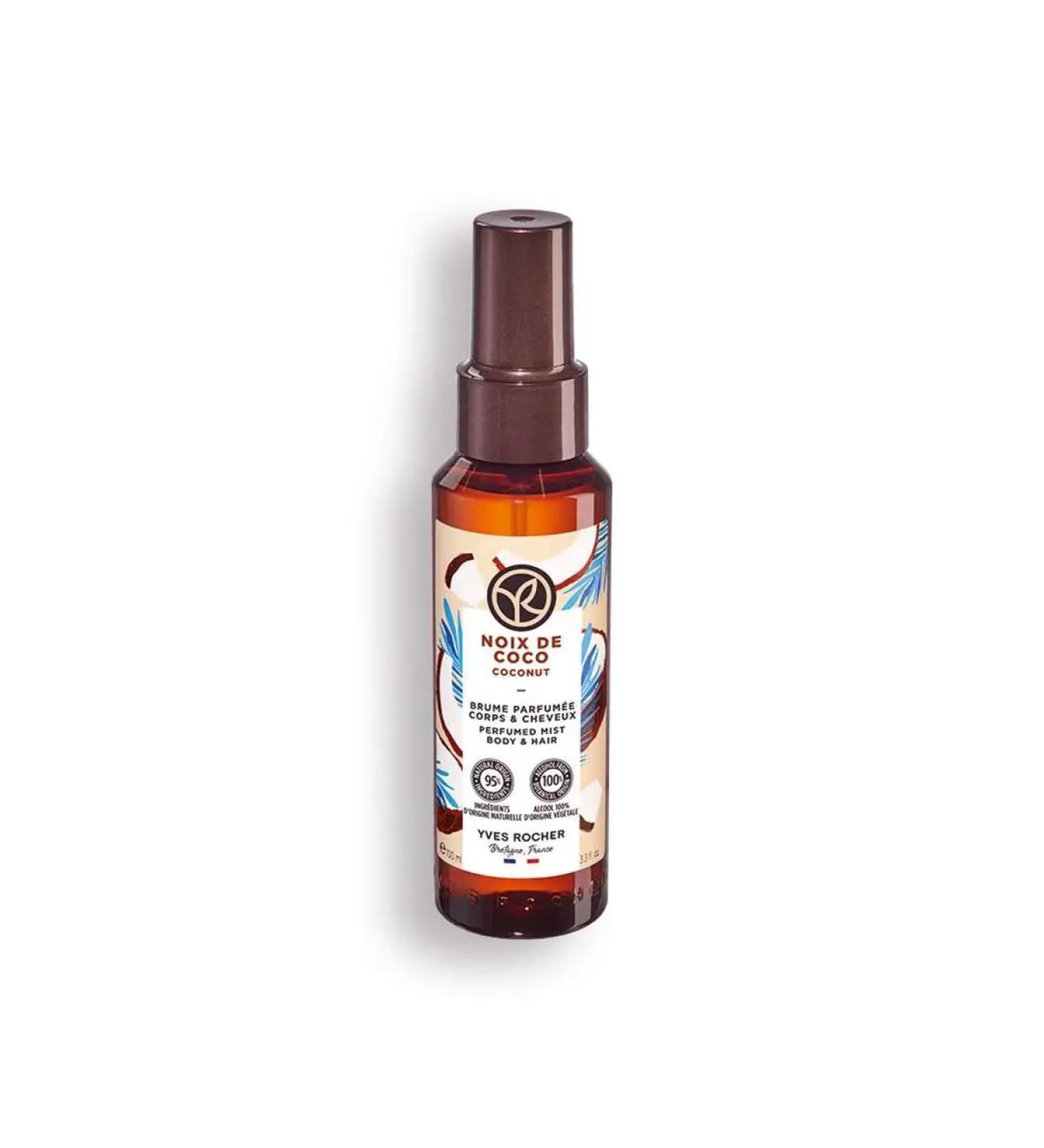 Yves Rocher Sweet Coconut Hair and Body Spray Long Lasting Mist Women 100 ml./3.3 fl.oz.