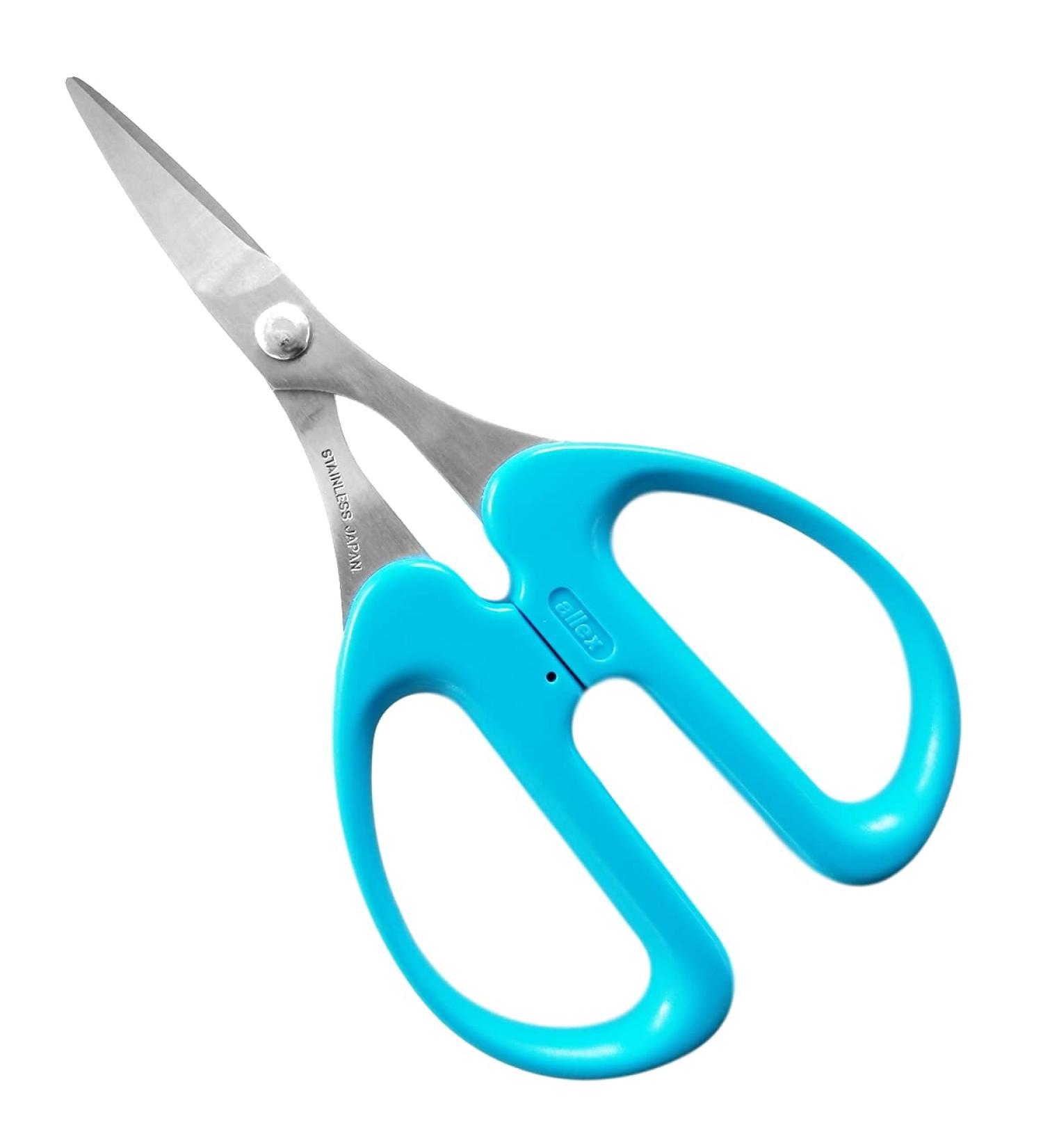ALLEX Ostomy Scissors - Curved Blunt Tips - Made in Japan - Small Scissors for Colostomy Bag and Wafer - Buy Online on GoSupps.com
