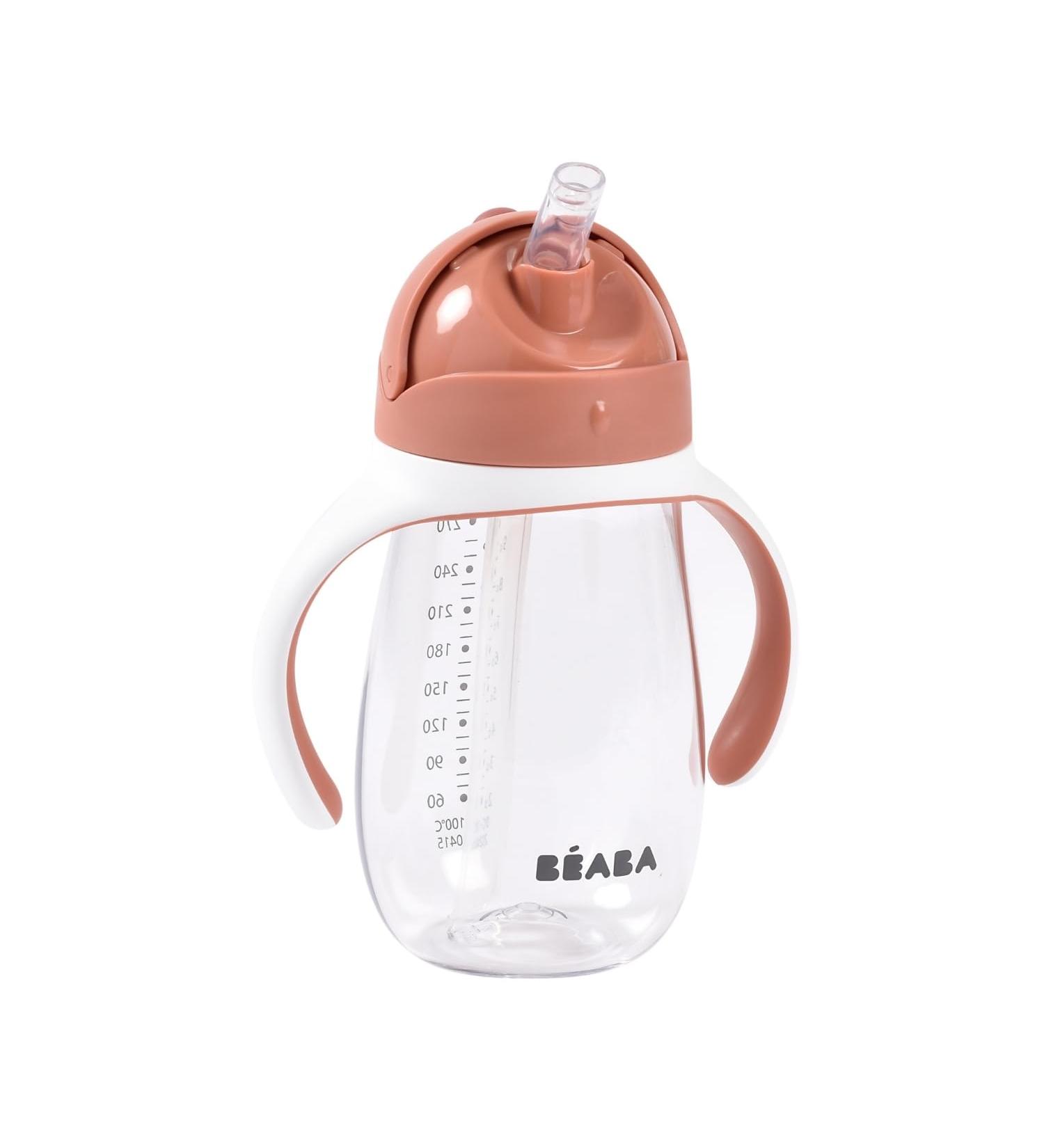 B ABA 2 in 1 Baby Bottle/Learning Cup Children's Straw Cup 100% Leakproof Leak-Proof Easy to Open Removable Handles - Buy Online on GoSupps.com